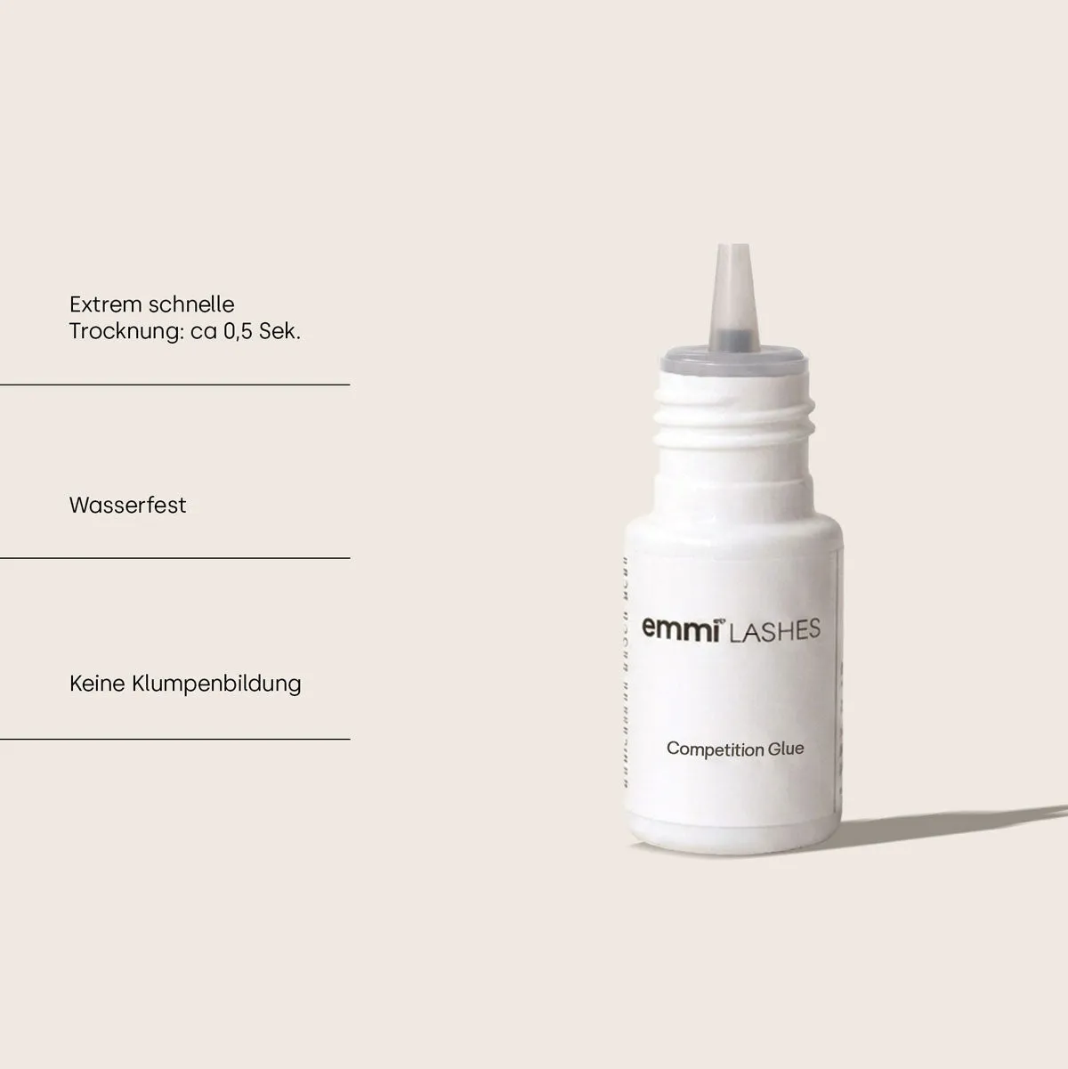 Emmi-Nail Emmi-Lashes Competition Glue vippelim 5 g sort 0,5 sek