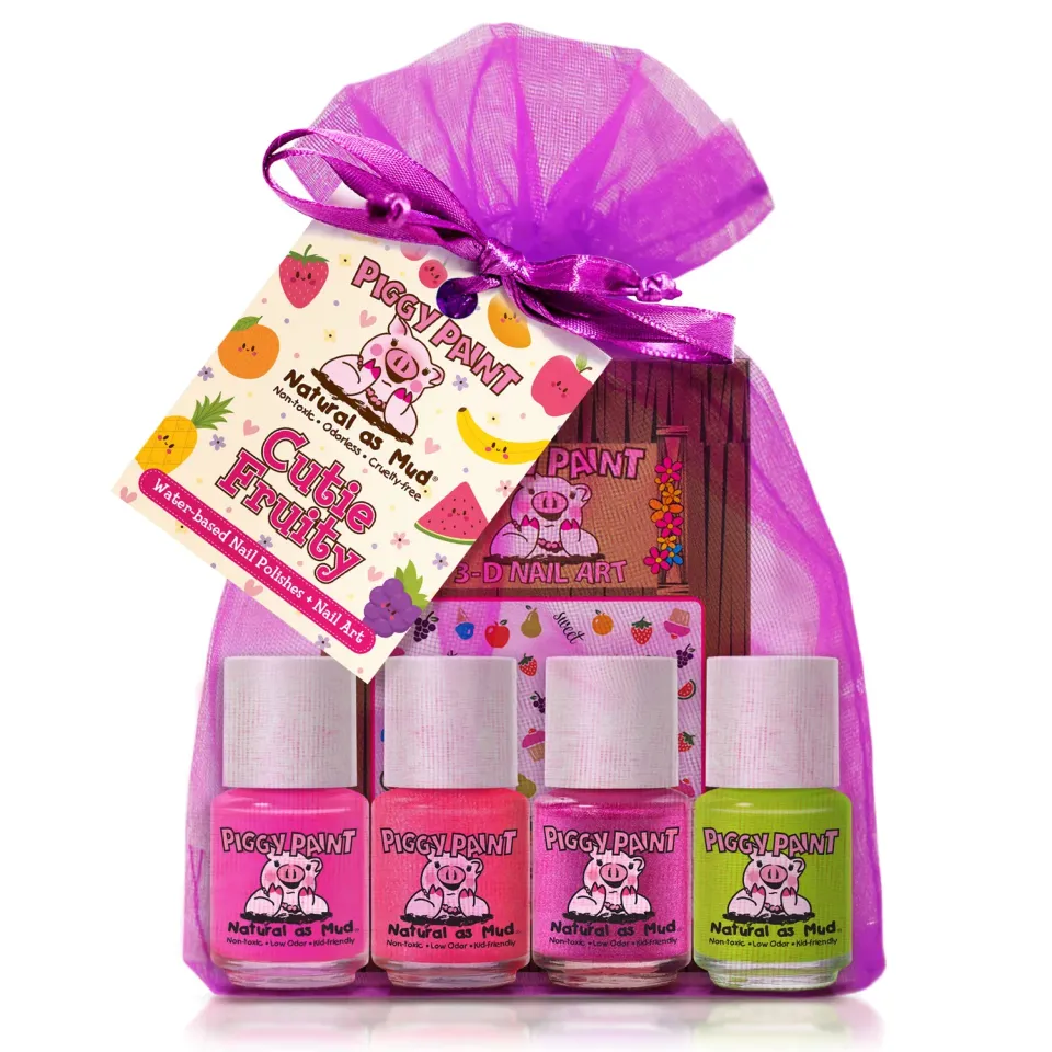 Piggy Paint Cutie Fruity neglelak sæt børn 4-pak