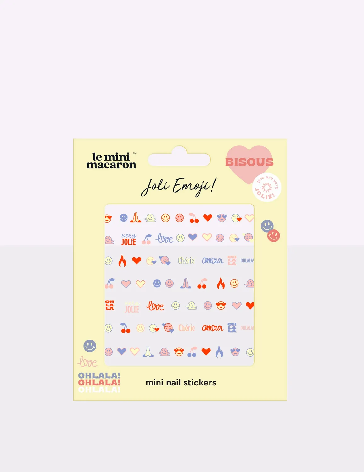 Le Mini Macaron Mini Nail Stickers negleklistermærker 1 ark