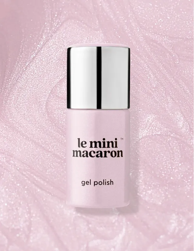 Le Mini Macaron Pink Paradise gellak 8,5 ml lyserød glitter