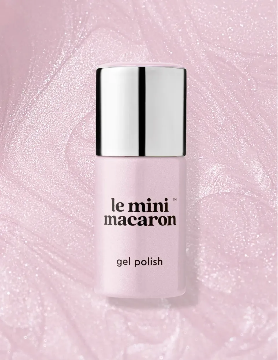 Le Mini Macaron Pink Paradise gellak 8,5 ml lyserød glitter