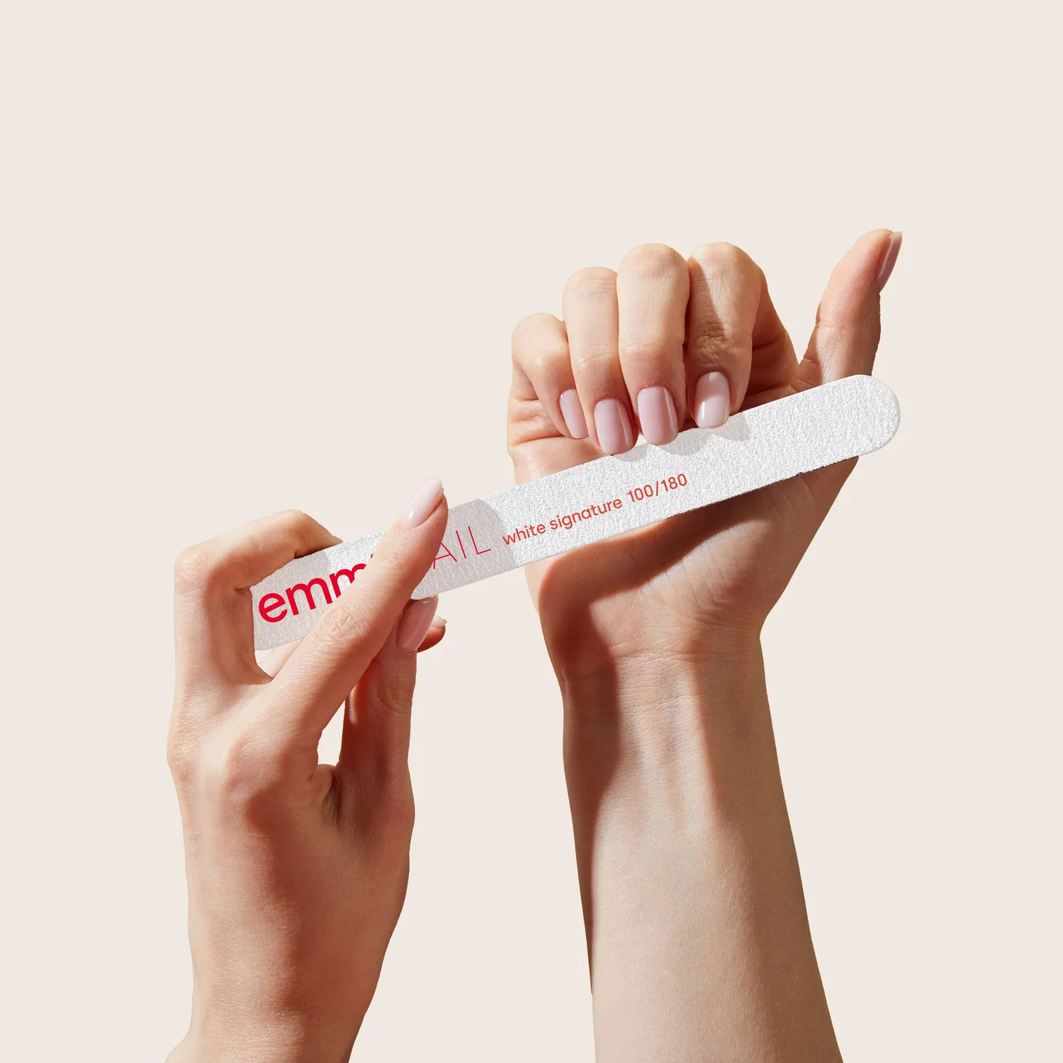 Emmi-Nail White Signature 100/180 neglefil 50 stk fleksibel