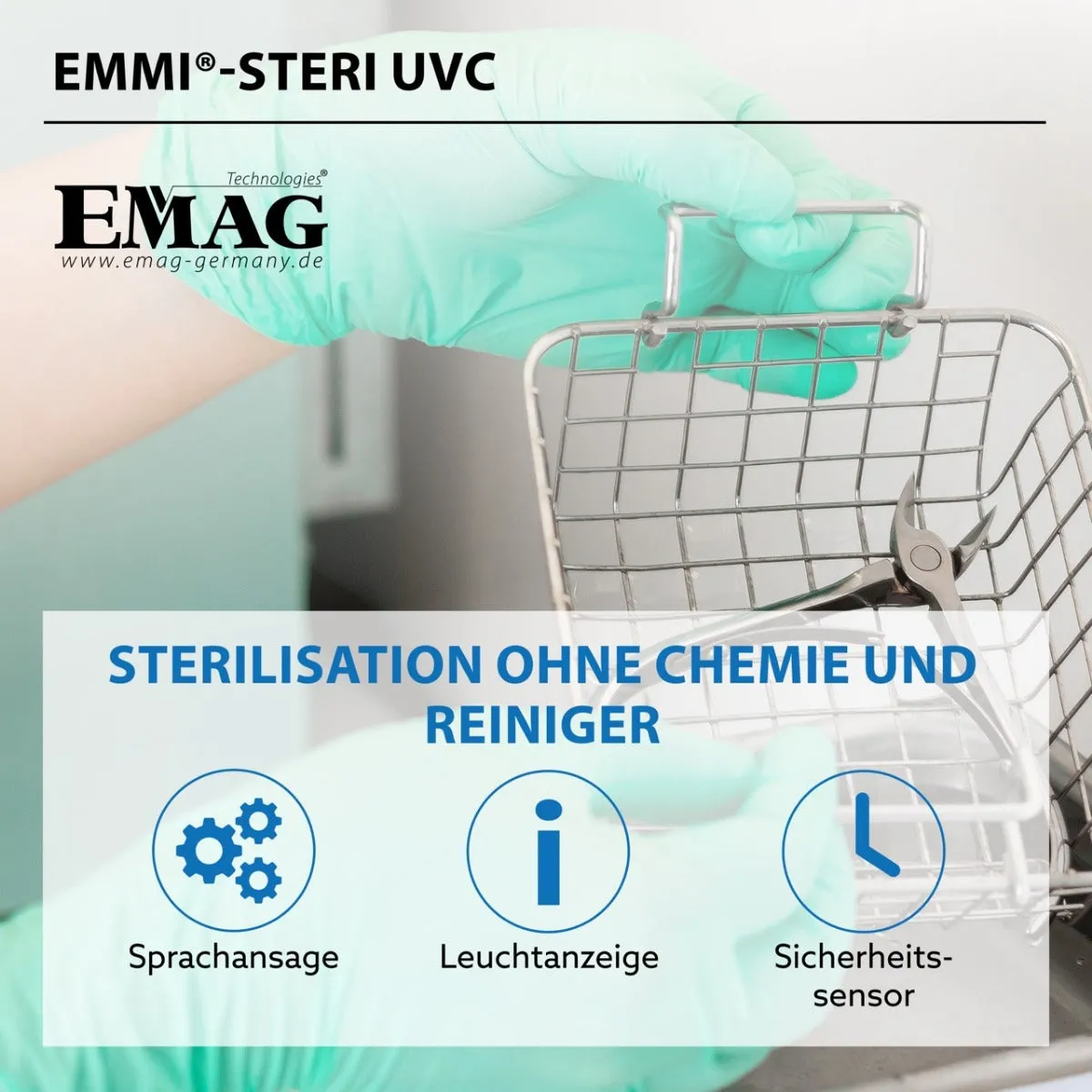 Emmi-Nail emmi-Steri UVC LED steriliseringsapparat