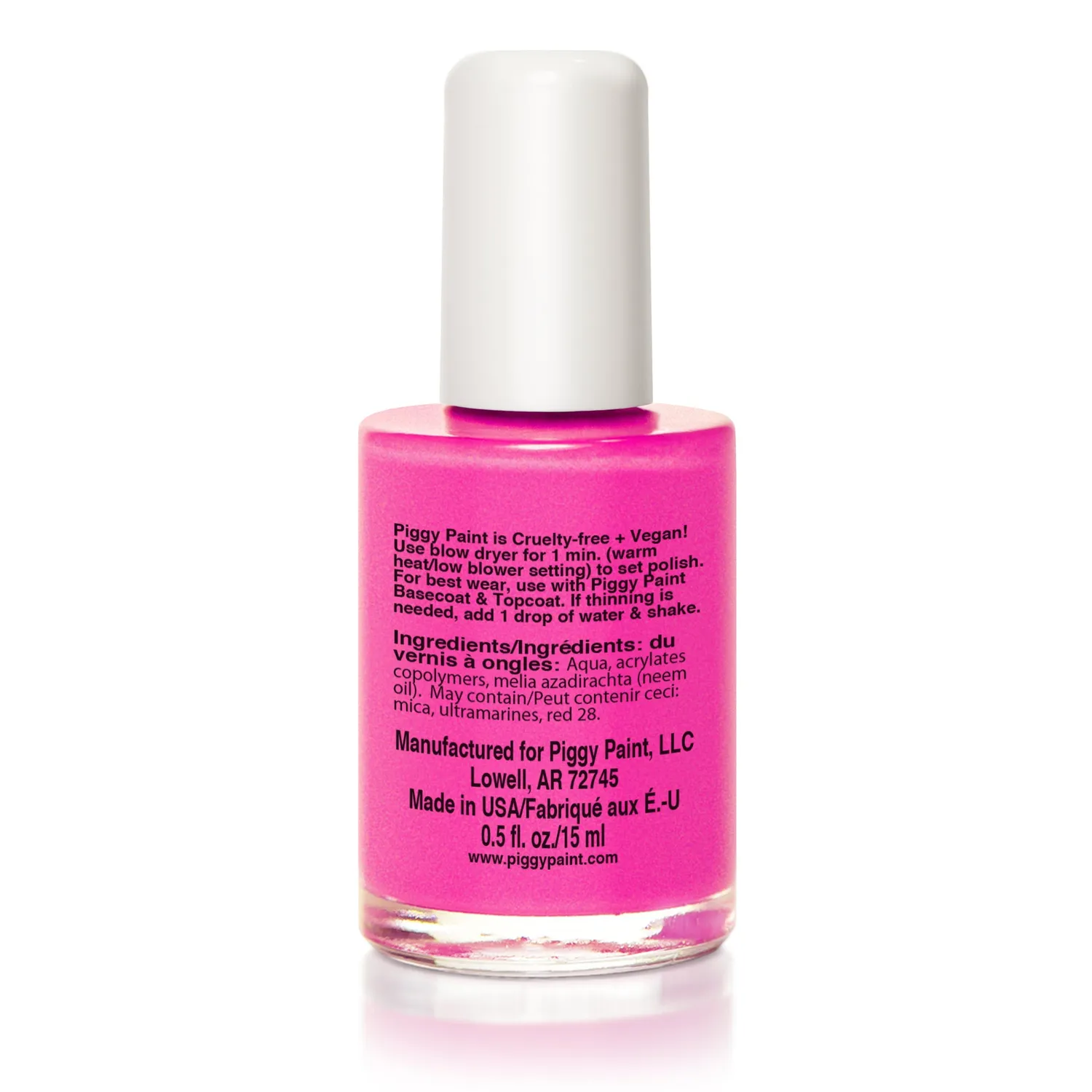 Piggy Paint LOL neglelak neon magenta shimmer 15 ml