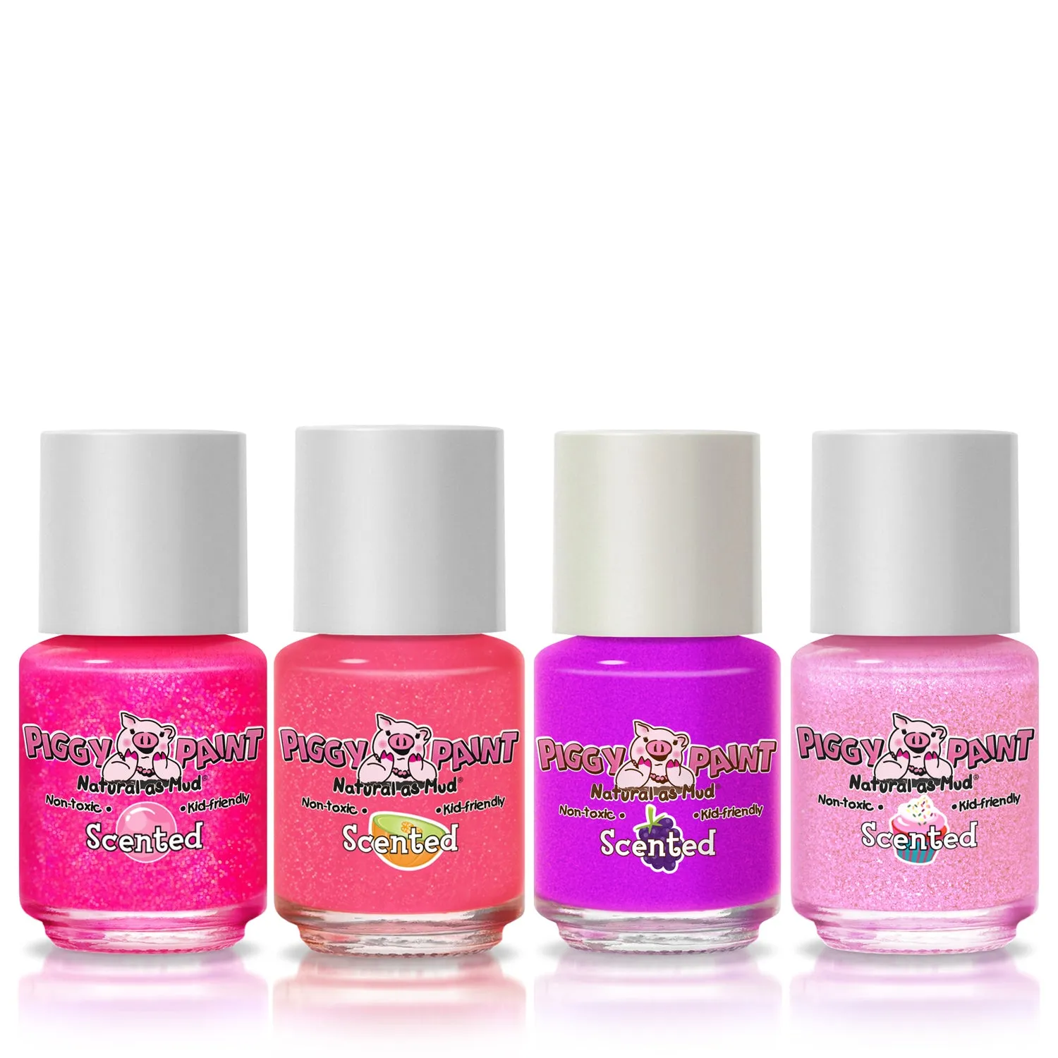 Piggy Paint Lucky Lollipop neglelak sæt 4 stk duft børn
