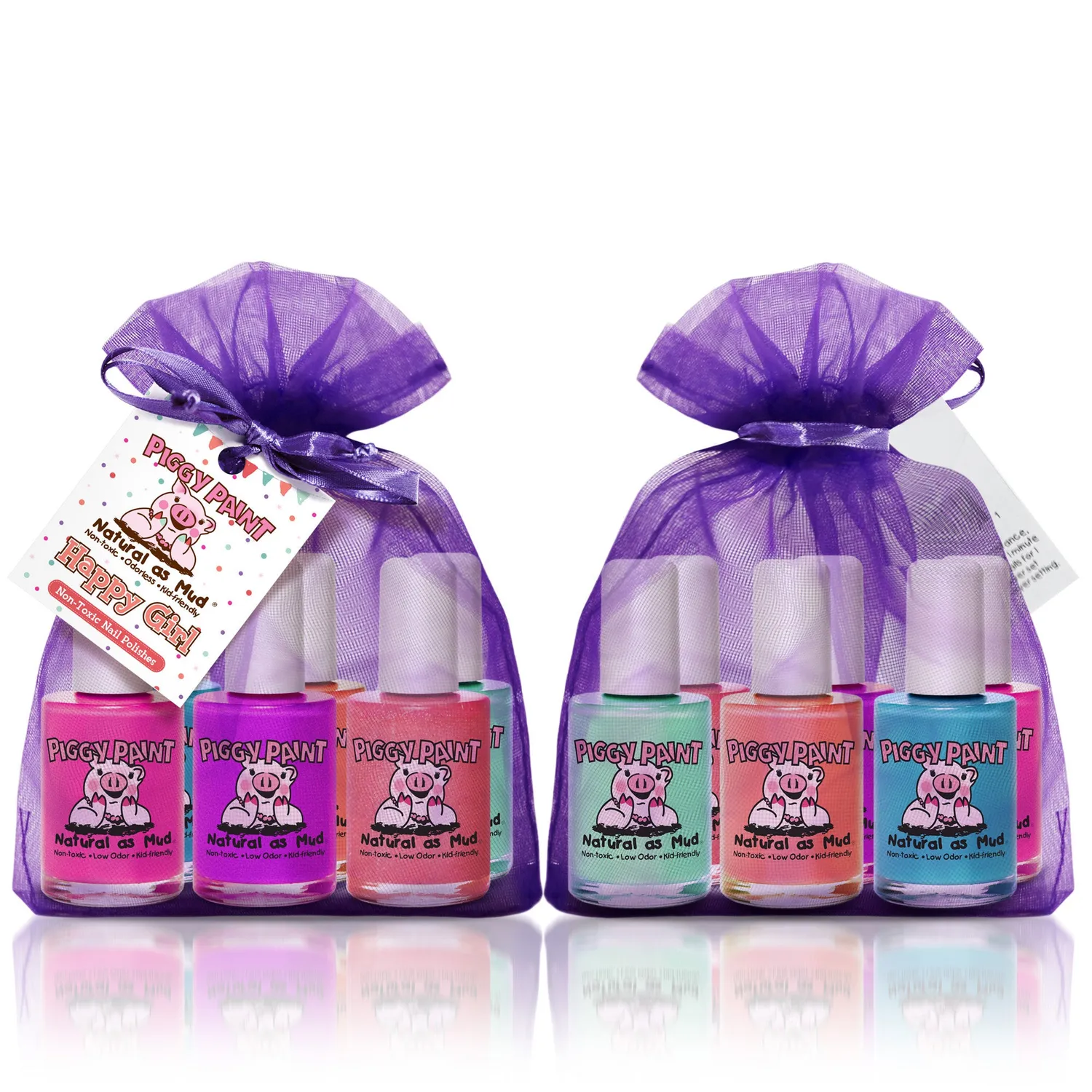 Piggy Paint Happy Girl Gift Set børneneglelak 6 stk.