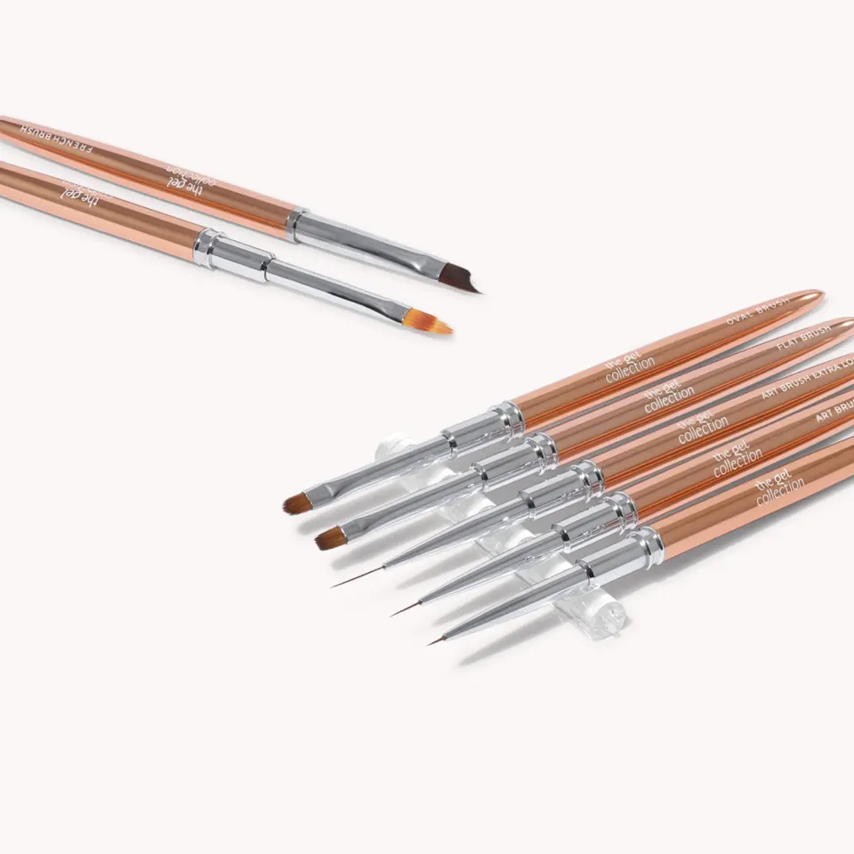 The Gel Collection Premium Brush Set neglepensler kolinsky