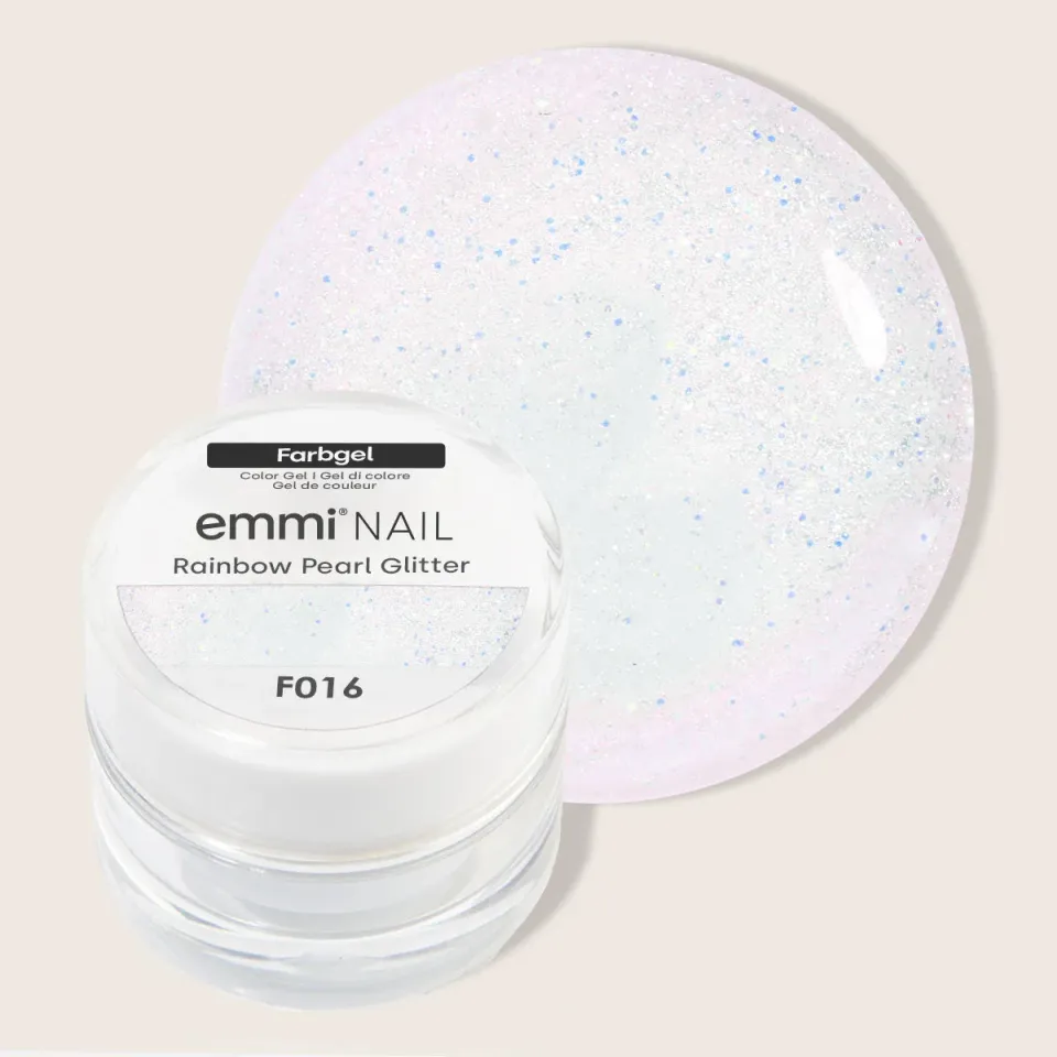 Emmi-Nail Rainbow Pearl Glitter F016 farvegel 5ml glitter