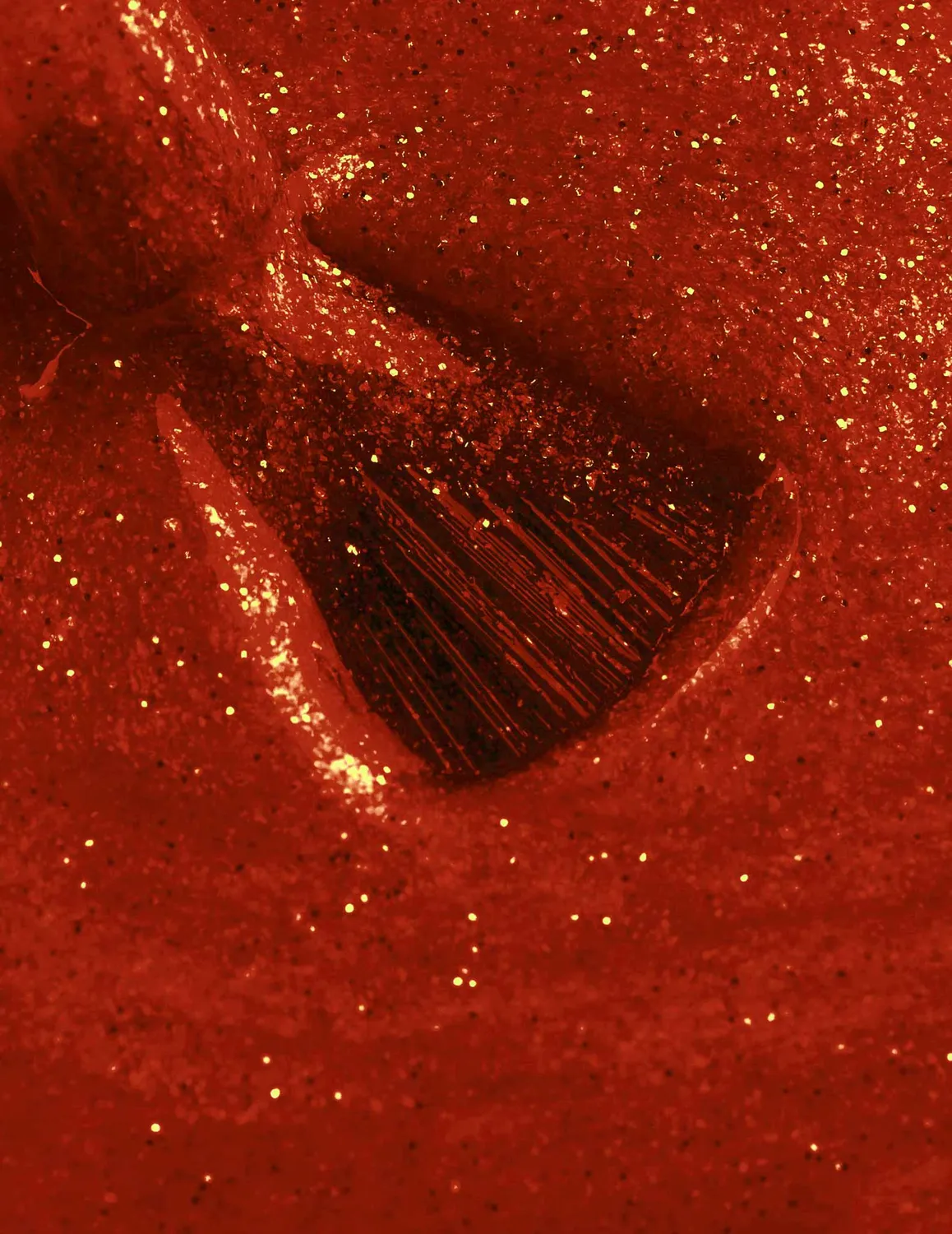 Le Mini Macaron Lucky Red gellak 8,5 ml rød glitter