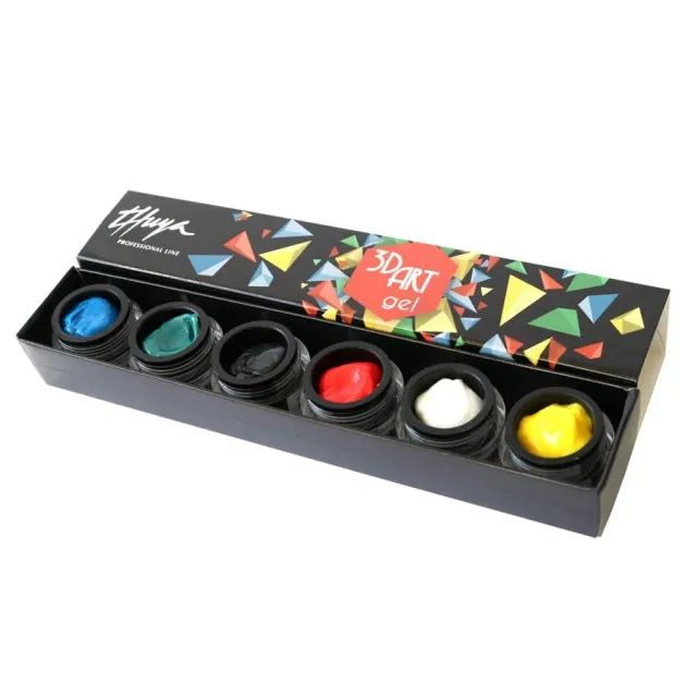 Evolution Gel 3DArt Gel Kit 3D neglegel 6x5g farvet