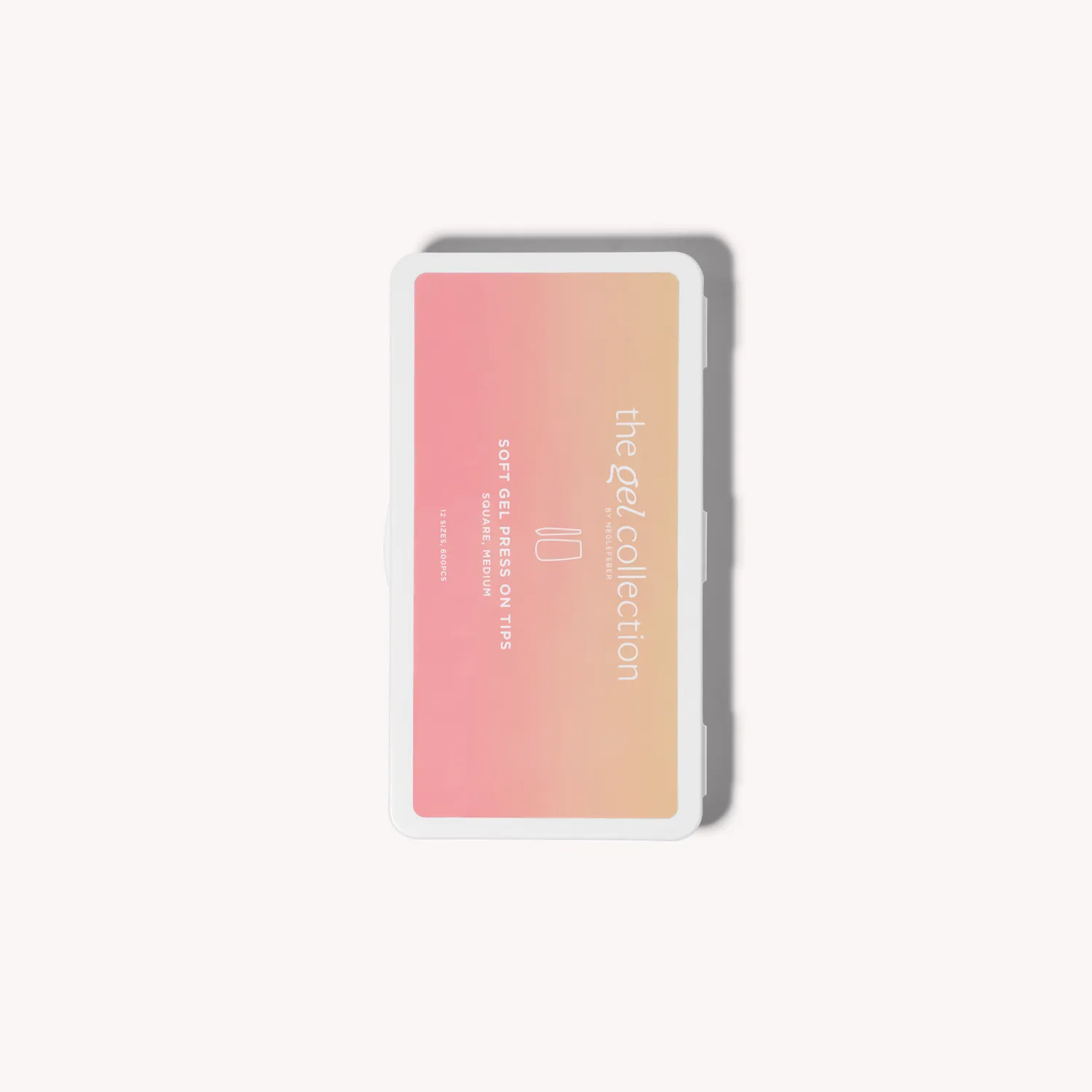 The Gel Collection Soft Gel Press On negletips Square Medium 600 stk