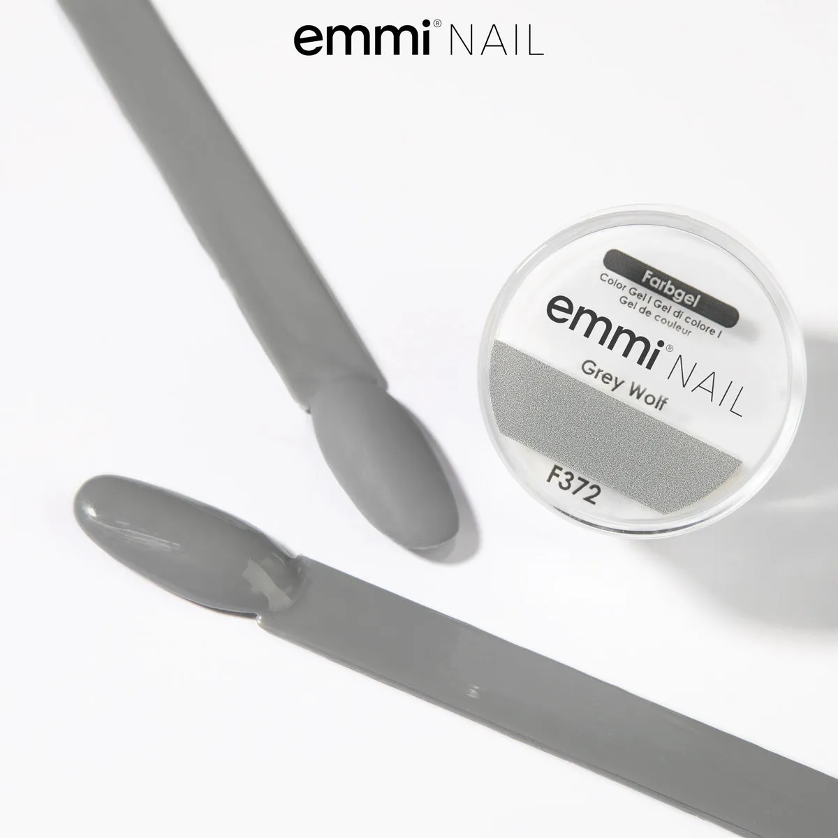 Emmi-Nail F372 Grey Wolf farvegel 5ml grå