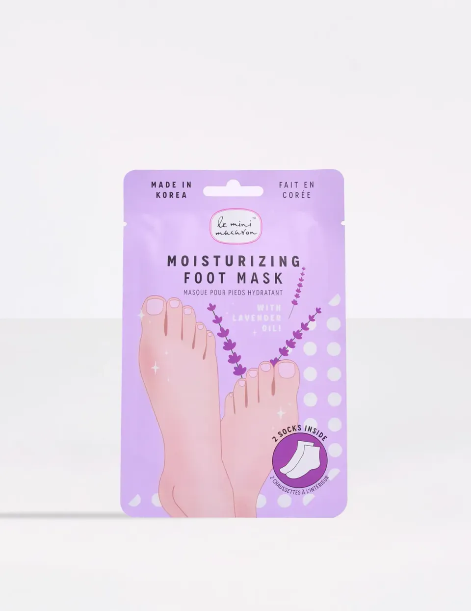 Le Mini Macaron Lavender fodmaske fugtgivende 2 stk
