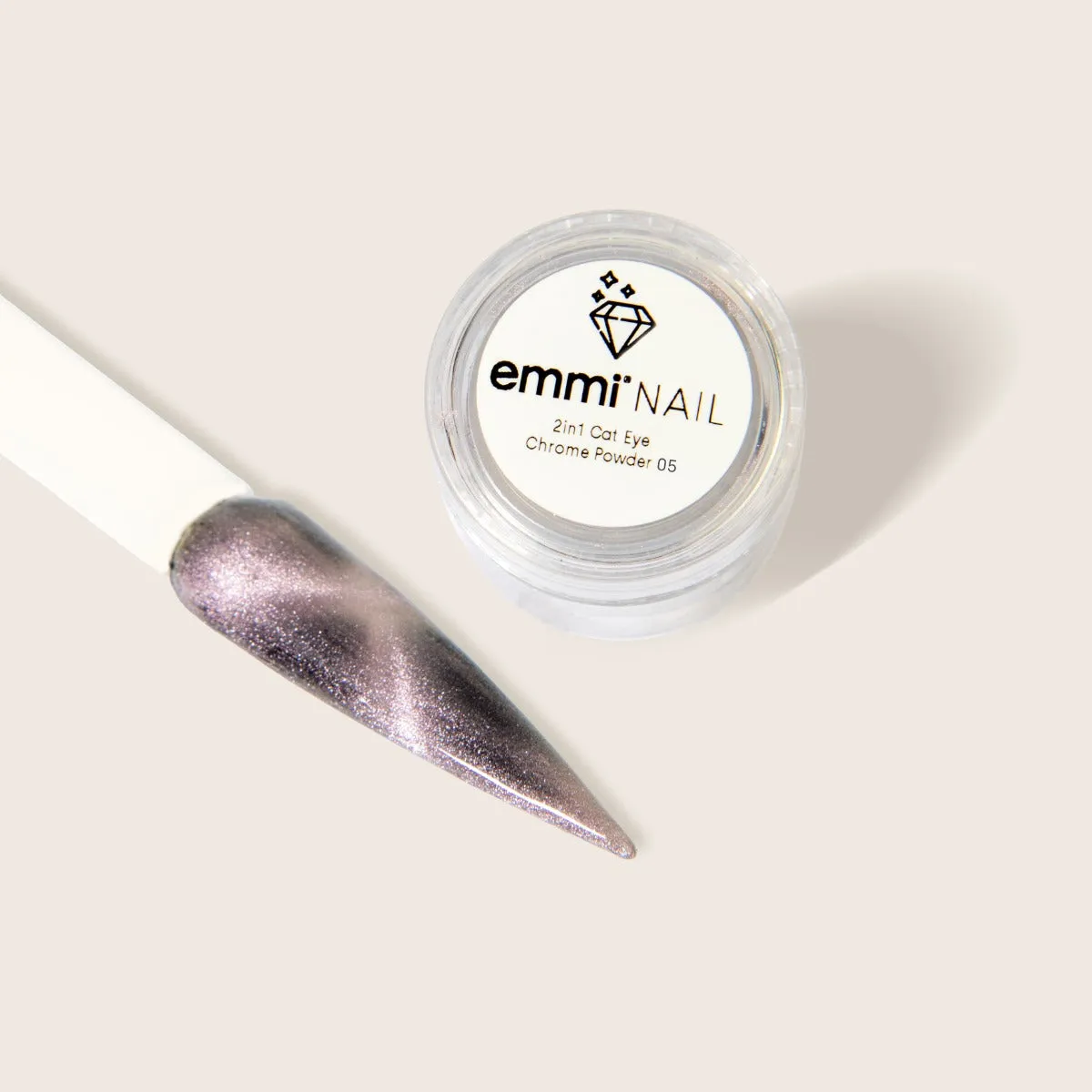Emmi-Nail 2in1 Cat Eye Chrome Powder neglepudder magneteffekt
