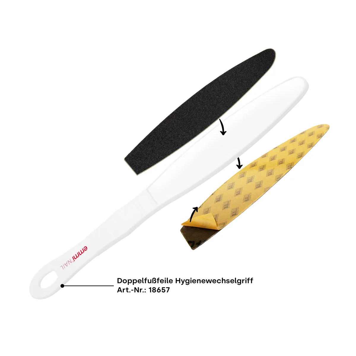 Emmi-Nail Doppelfußfeile Wechselblatt fodfil 10 stk blid