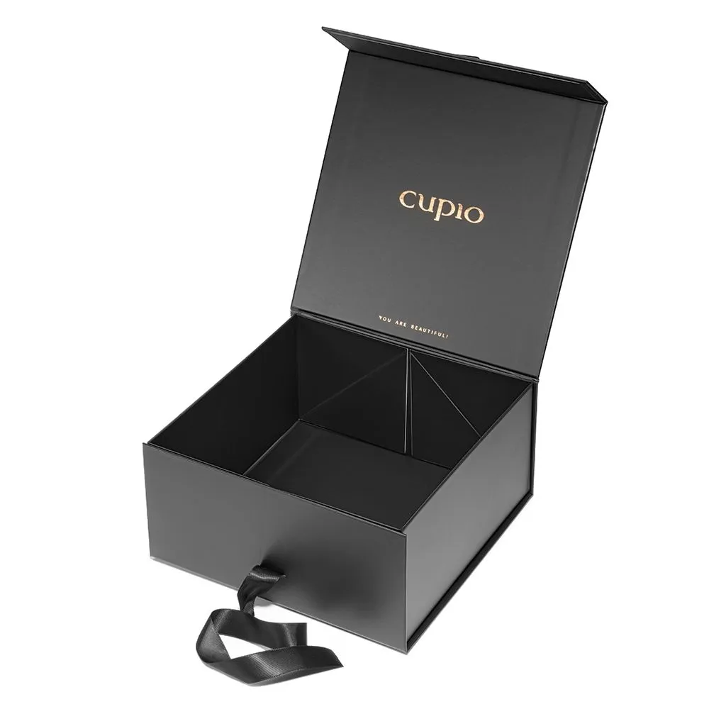 Cupio gaveæske sort 21,5 cm magnetlukning