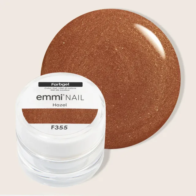 Emmi-Nail Farbgel Hazel F355 farvegel 5 ml karamel