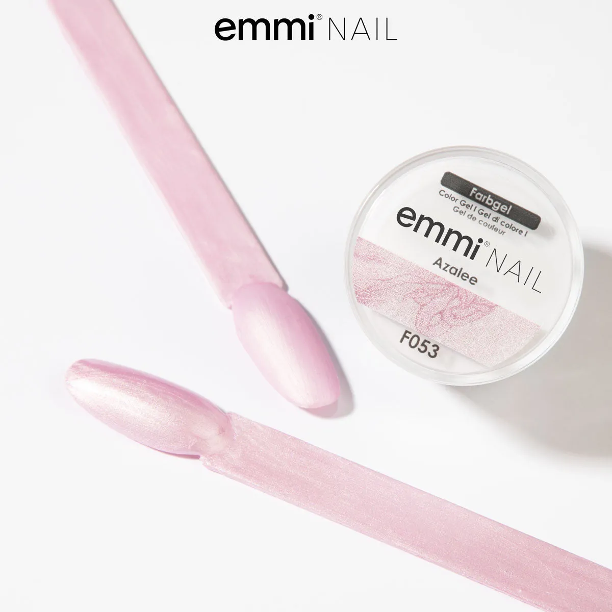 Emmi-Nail Azalee F053 farvegel 5ml rosa metallic