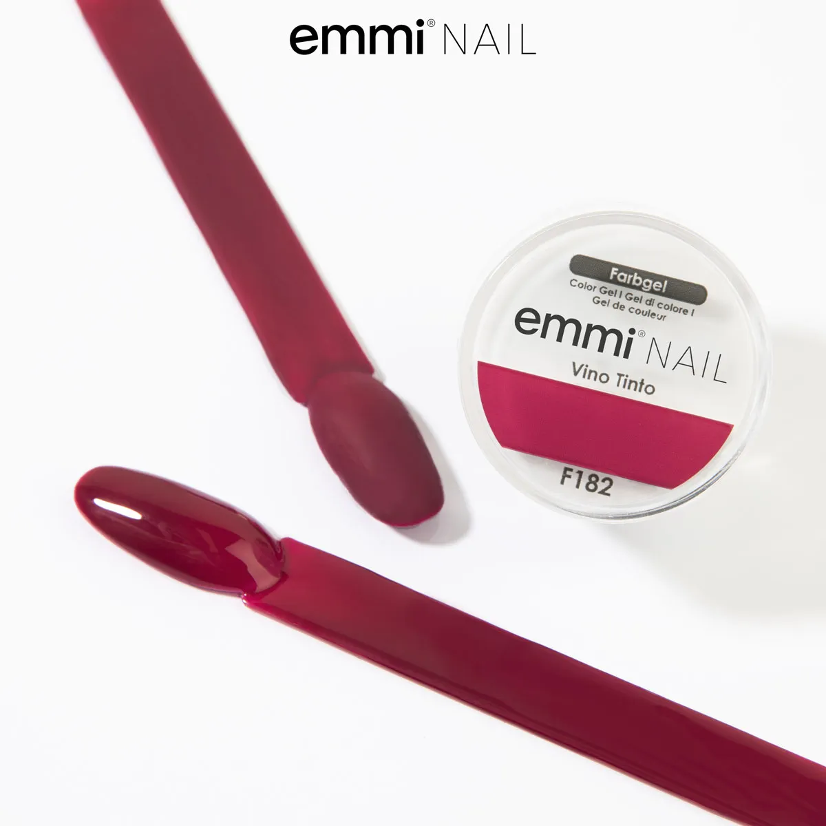 Emmi-Nail Vino Tinto F182 farvegel 5 ml bordeaux vegansk