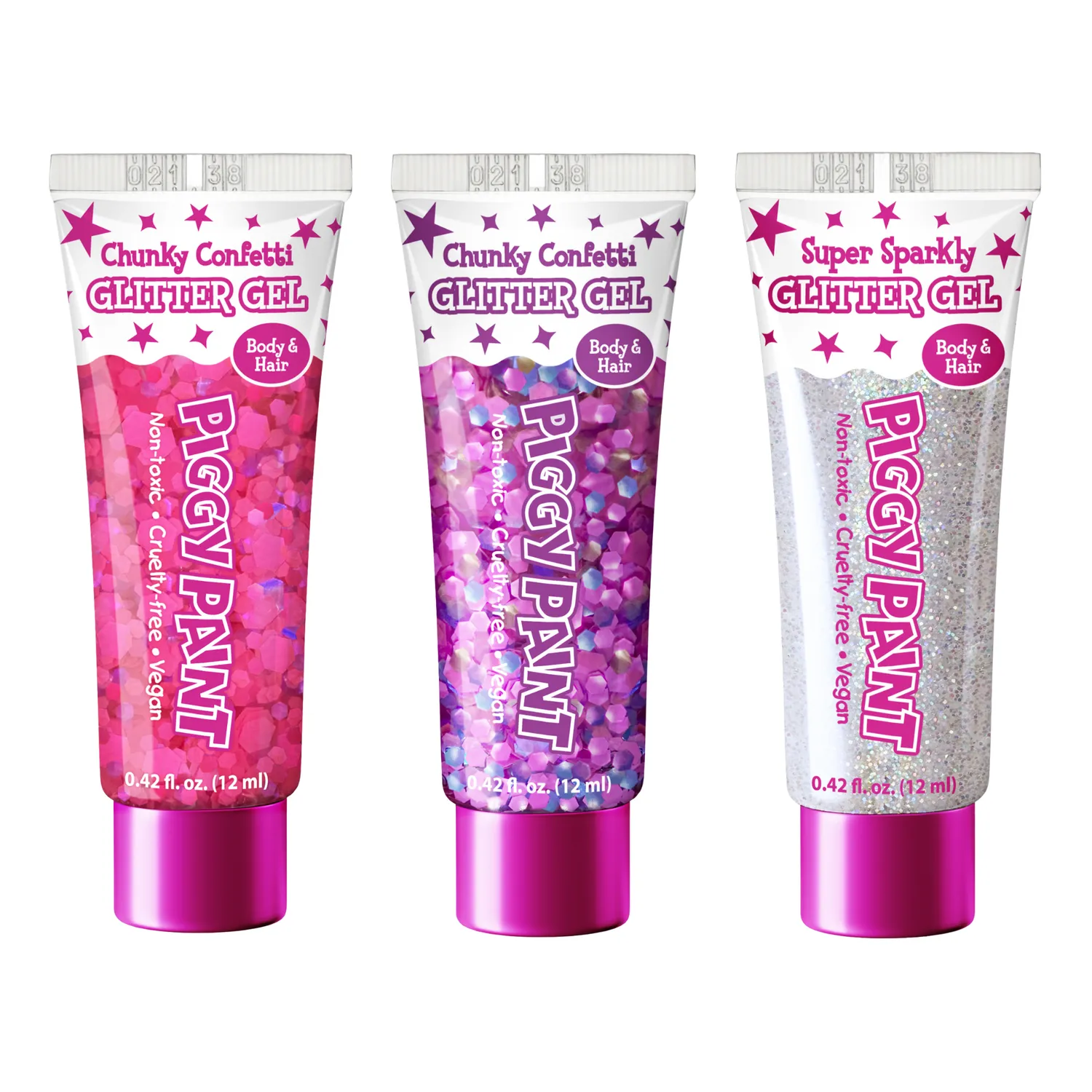 Piggy Paint Glitter Gel Glittergel 24 stk Display