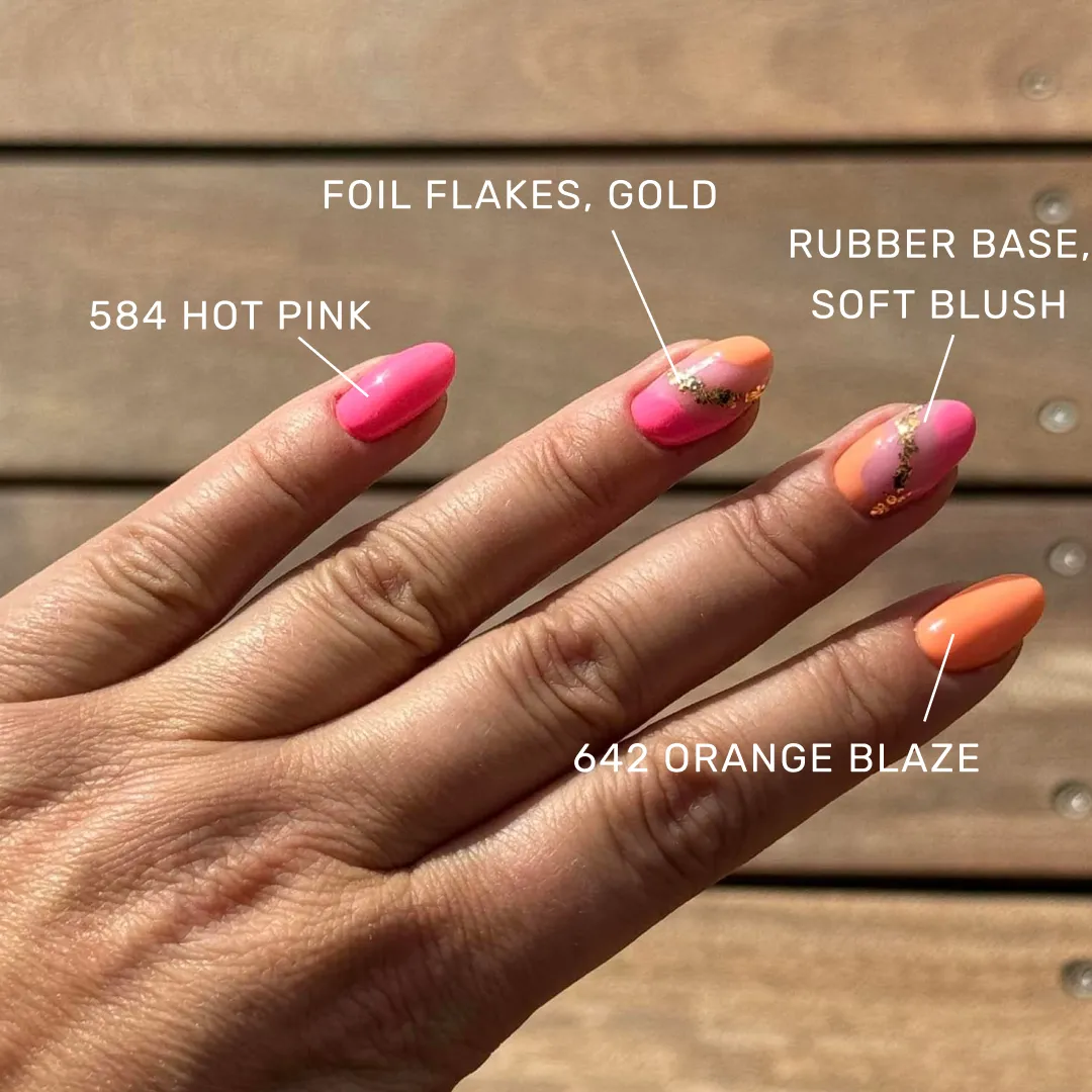 The Gel Collection Metallic Foil Flakes neglefolie 4 stk