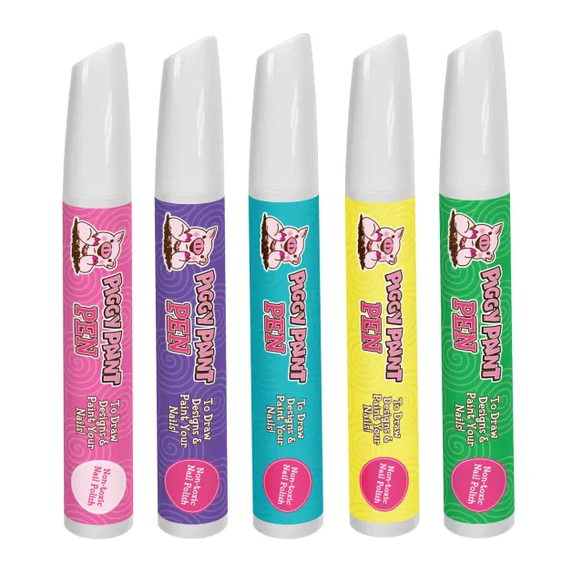 Piggy Paint Piggy Pens Razzle Dazzle neglelakpenne 5-pak