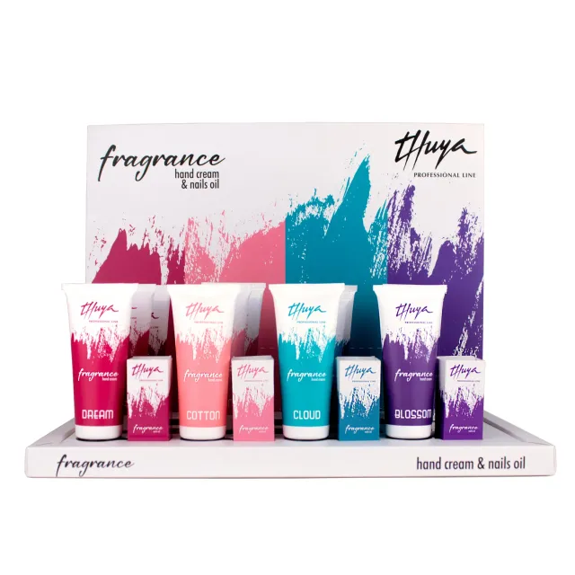 Evolution Gel FRAGRANCE DISPLAY håndcreme og negleolie 24 stk.