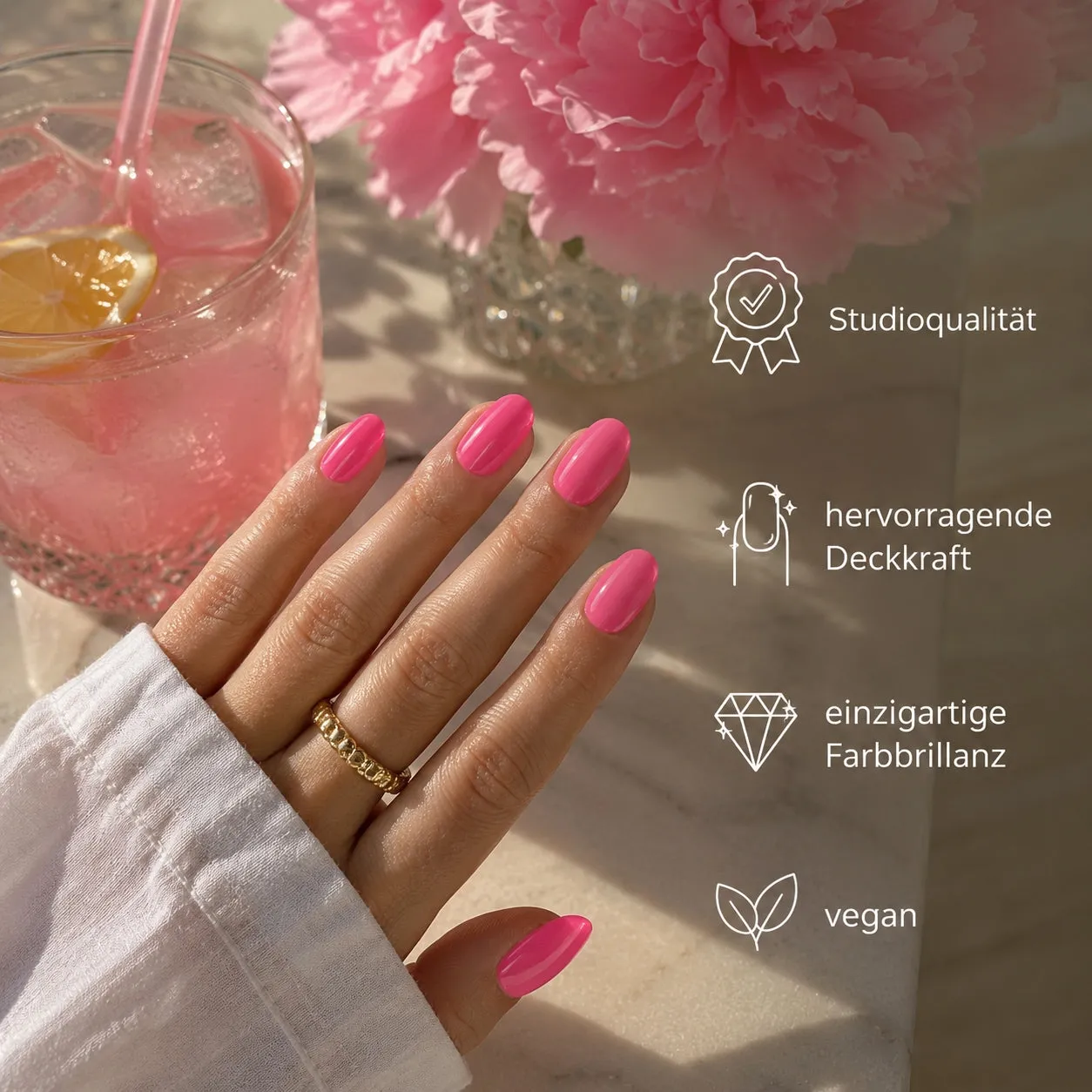 Emmi-Nail Barby Rosé F183 farvegel 5ml koralrosa