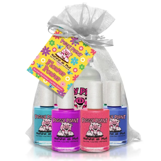 Piggy Paint Flower Power børneneglelak 8 stk giftfri