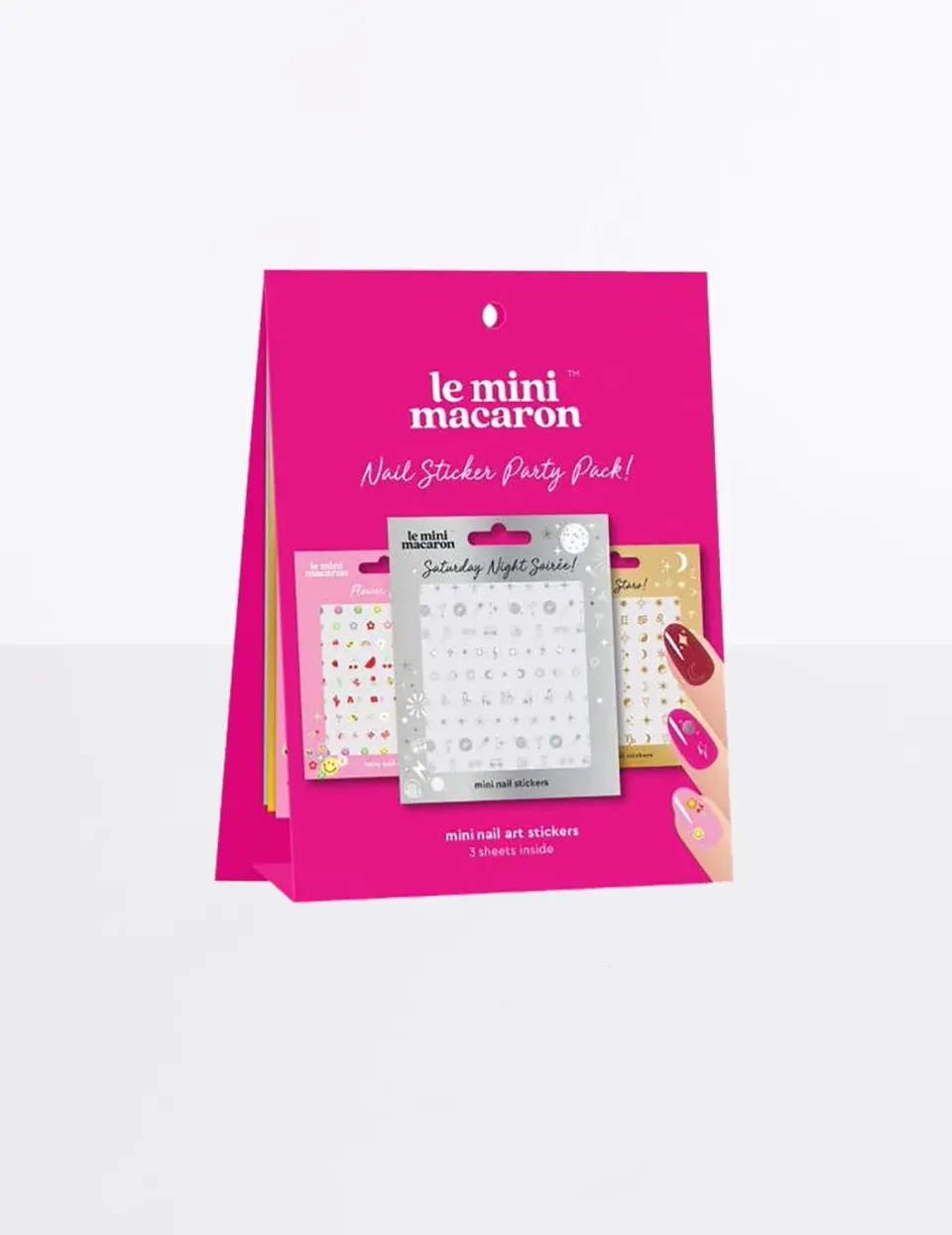 Le Mini Macaron Mini Nail Stickers negleklistermærker 3 ark