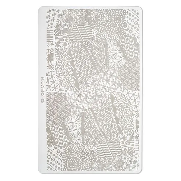 Cupio Nordic Stamping Plade Flowers til negle