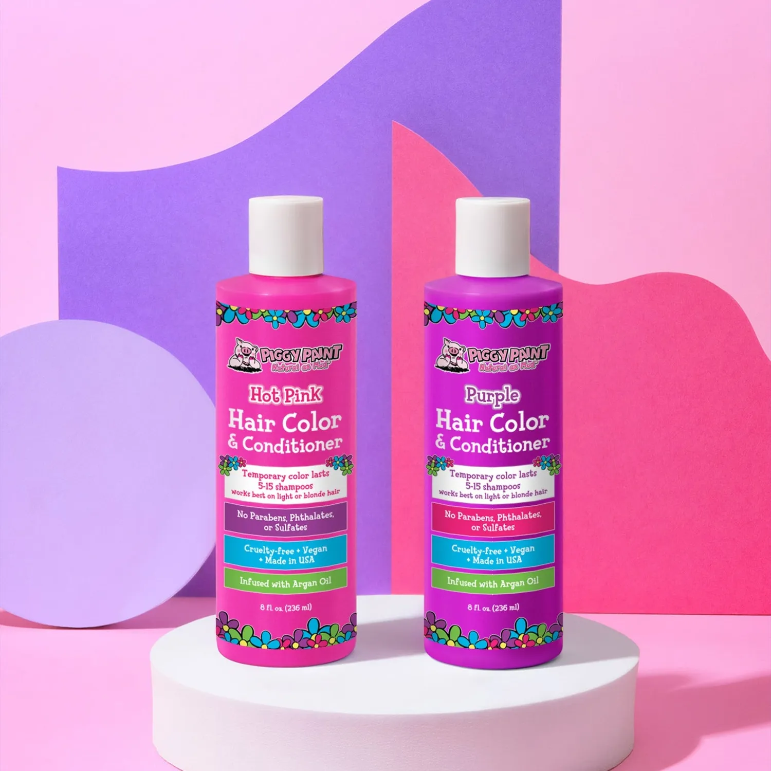 Piggy Paint I Love Pink Bundle neglelak hårfarve lyserød