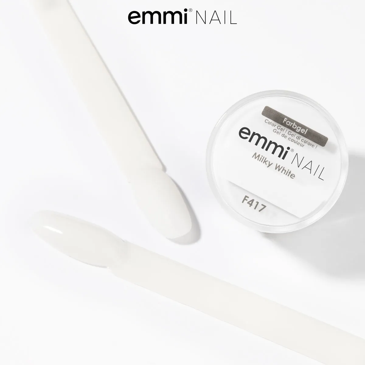 Emmi-Nail Milky White F417 farvegel 5ml mælkehvid