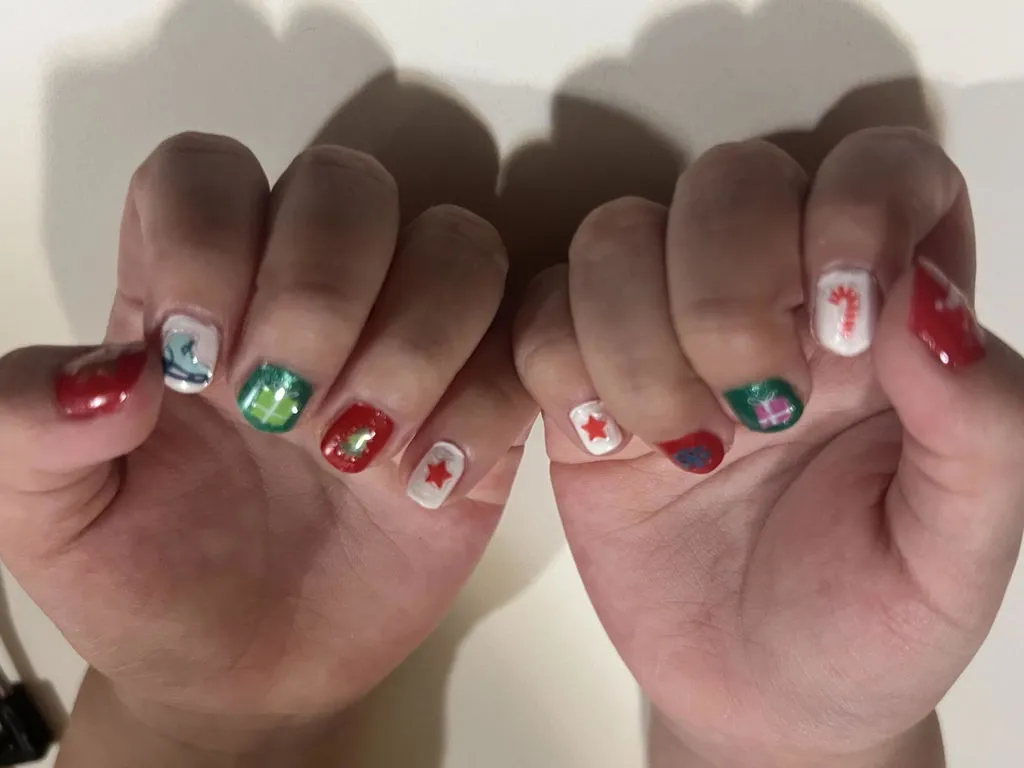 Piggy Paint Santa's Sweetie neglelaksæt 3 stk børnevenlig