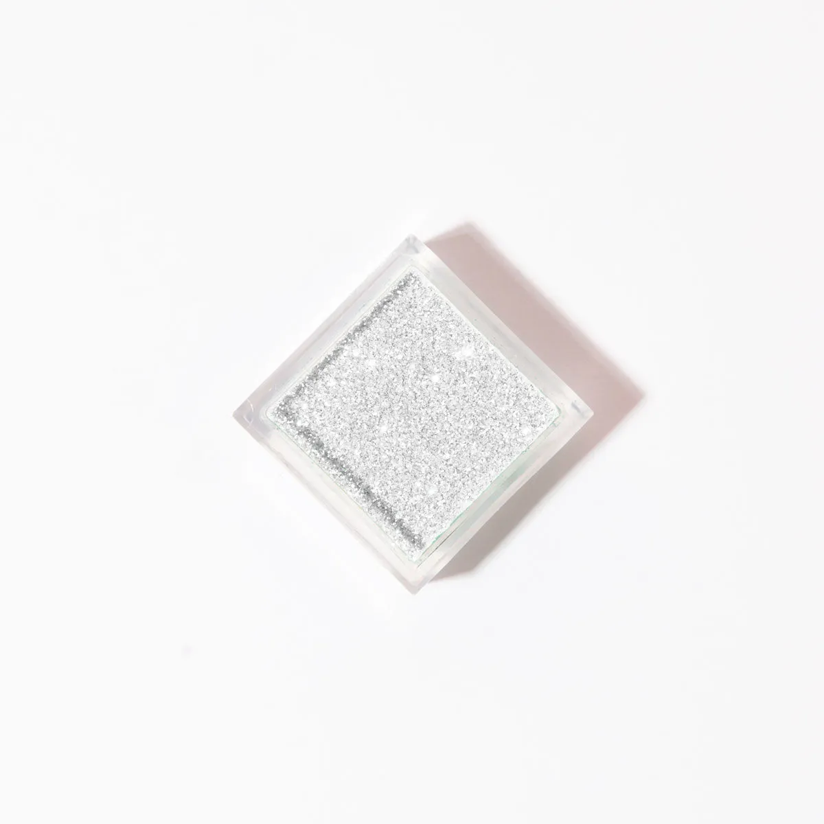 Emmi-Nail Bio glitterpulver hvid bionedbrydelig PLA