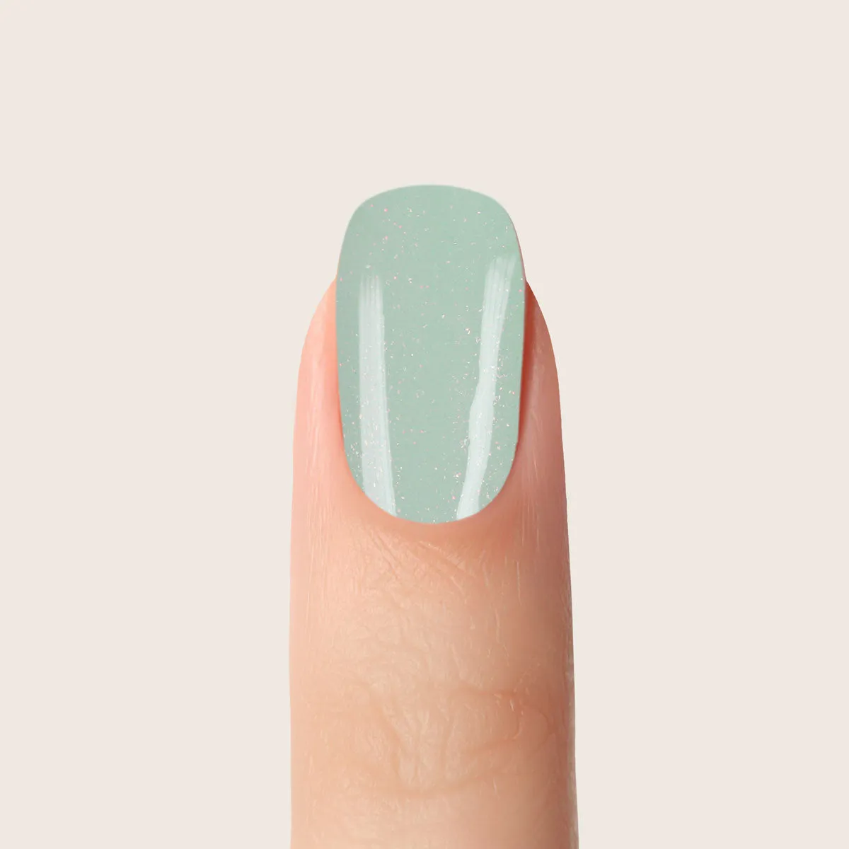 Emmi-Nail First Date F387 farvegel 5ml mint glitter