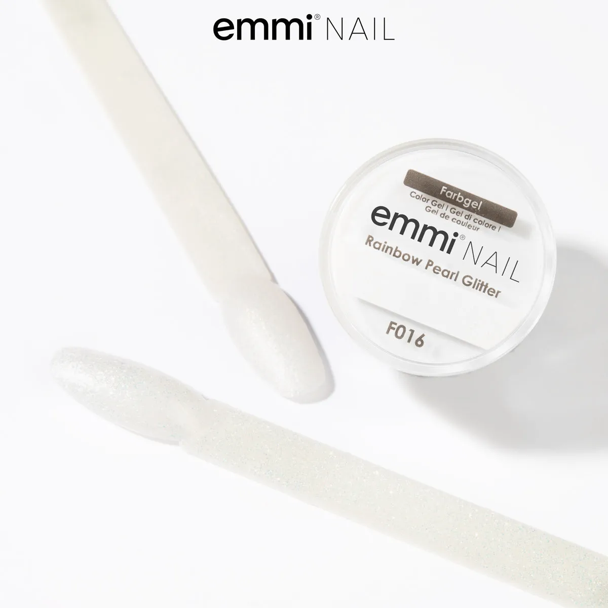 Emmi-Nail Rainbow Pearl Glitter F016 farvegel 5ml glitter