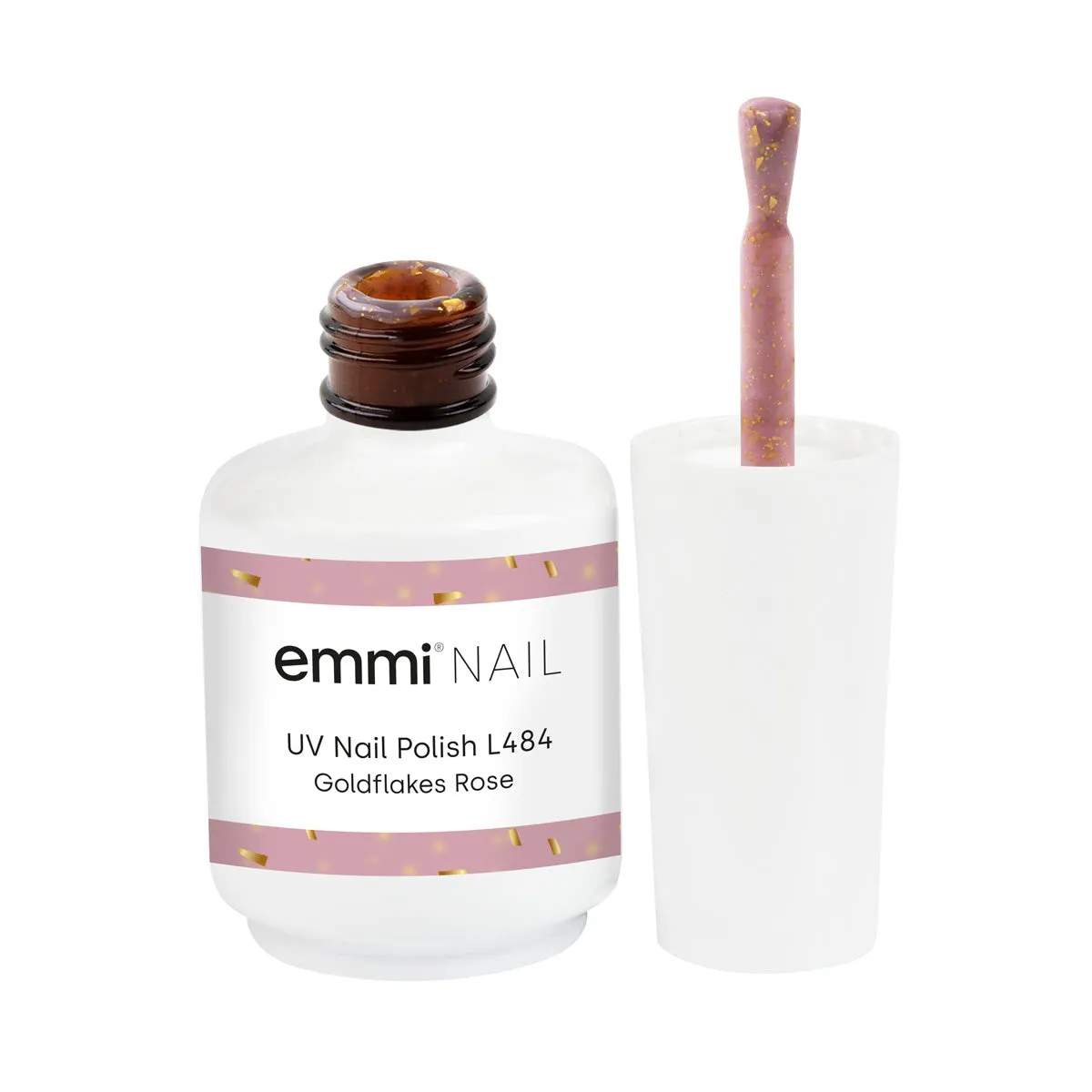 Emmi-Nail Shellac L484 UV-lak Goldflakes Rose 15 ml
