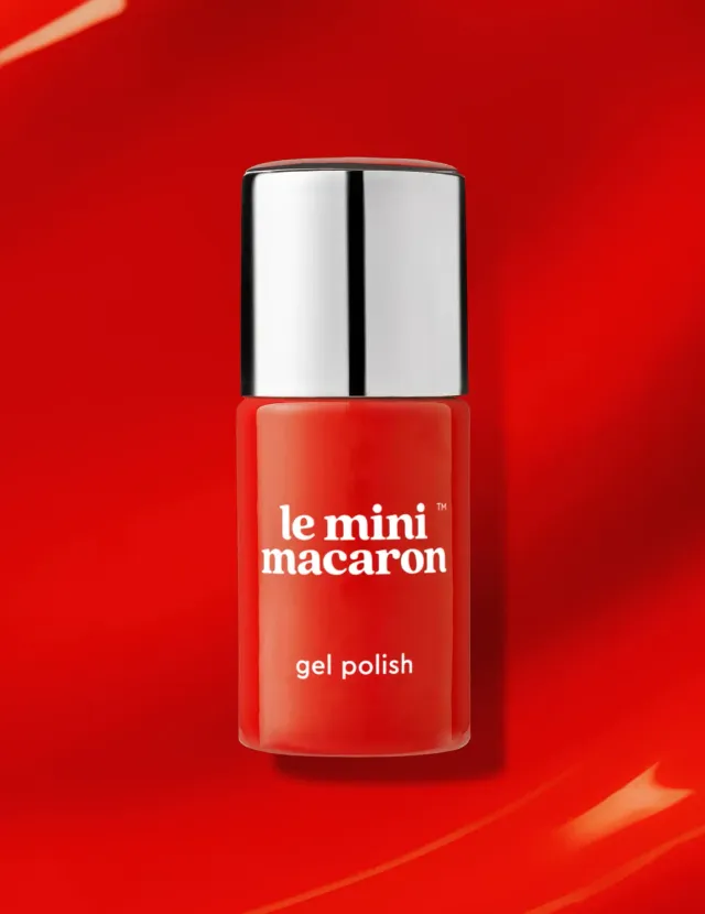 Le Mini Macaron Retro Red gellak Rød 8,5 ml 3i1