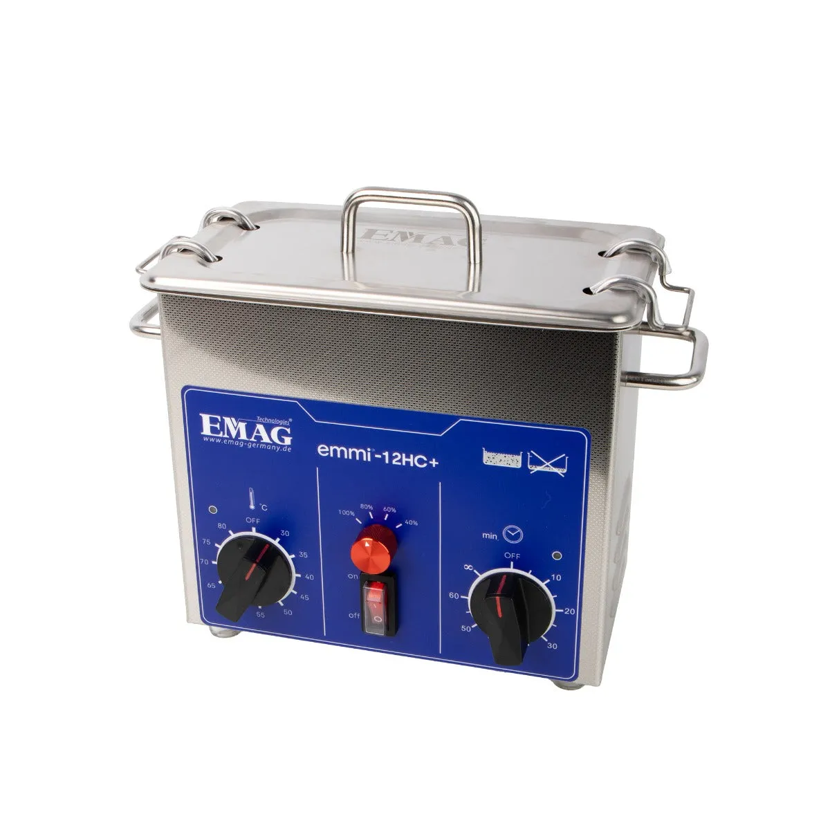 Emmi-Nail Emmi-12 HC PLUS ultralydsrenser 1,2L rustfri