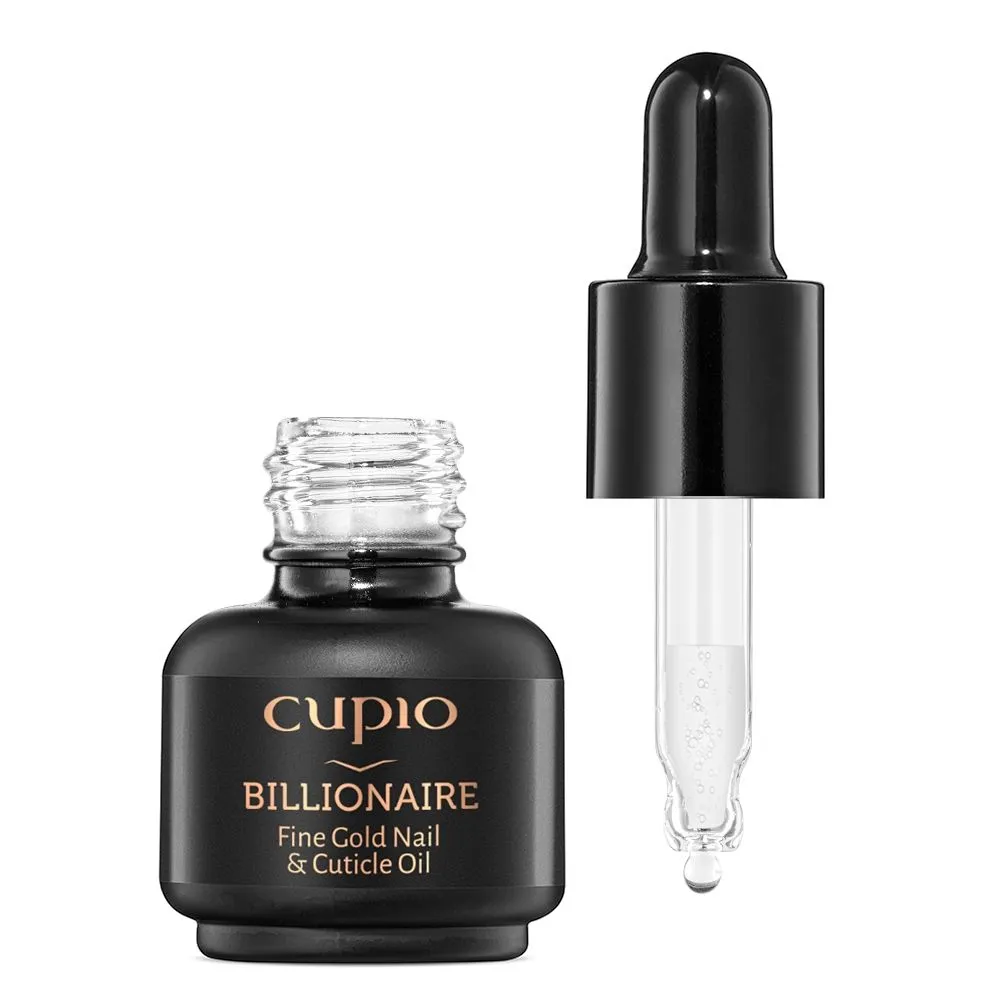 Cupio Billionaire neglebåndsolie 15 ml med guldpartikler