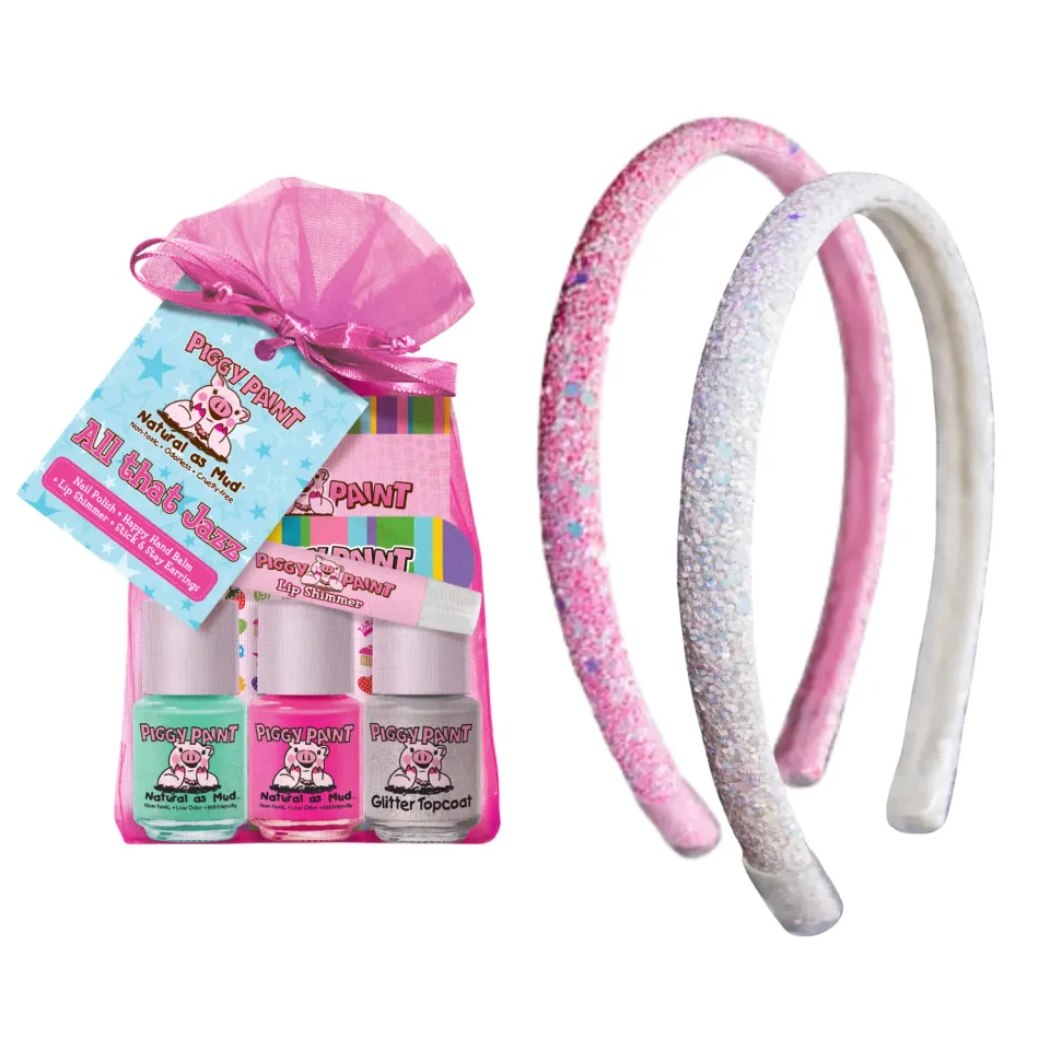 Piggy Paint Jazz Party Bundle neglesæt 2 hårbånd