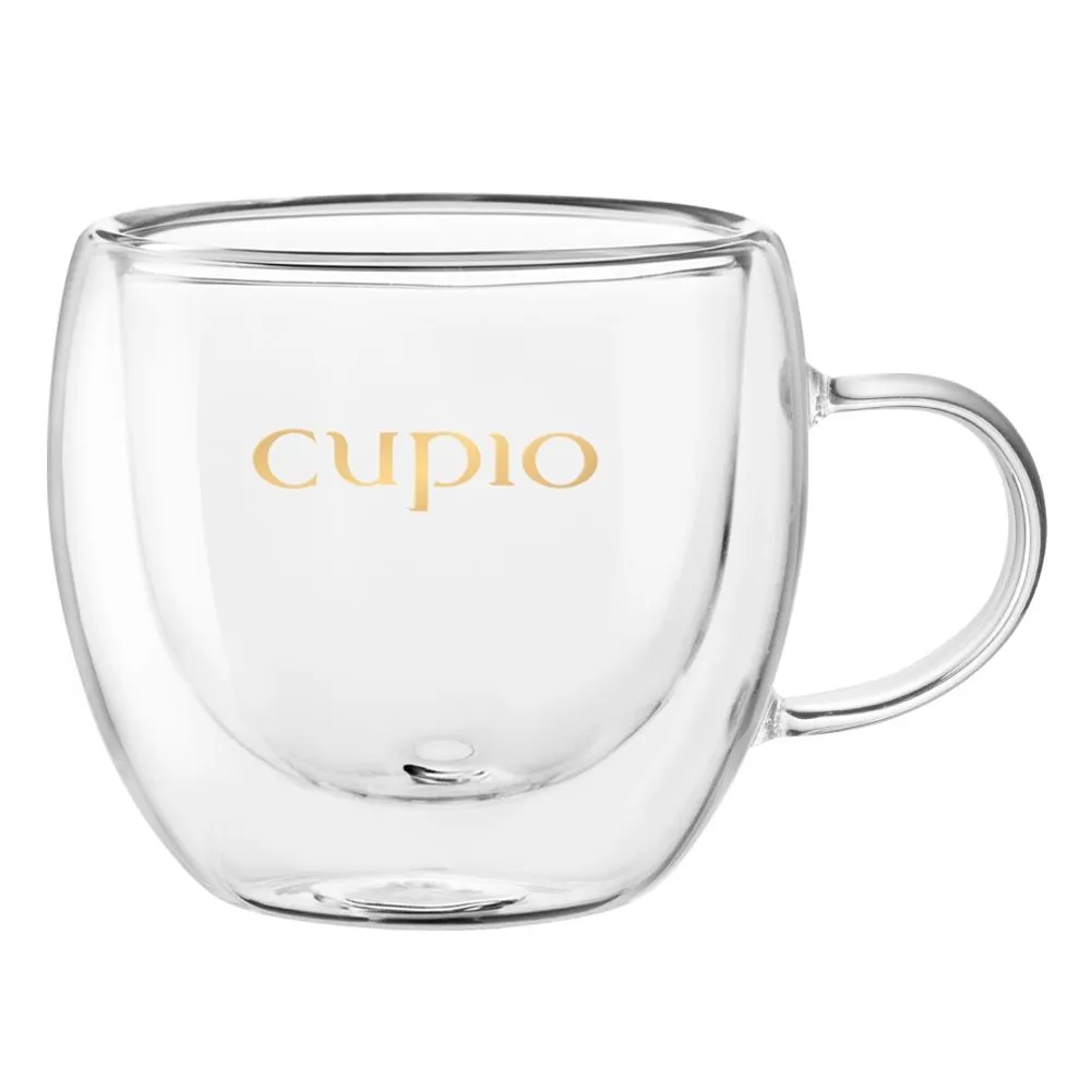 Cupio Nordic Morning, Love! dobbeltvægget kop glas 80 ml