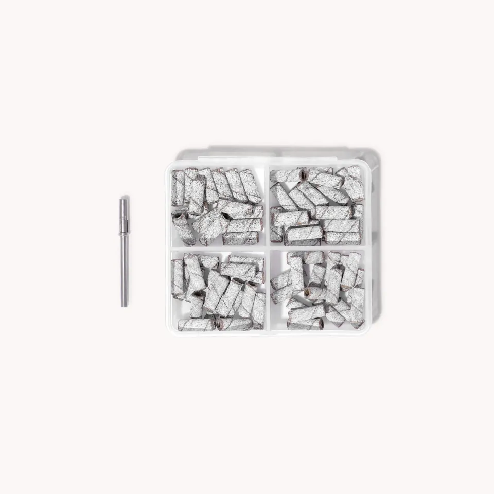 The Gel Collection Micro Mandrel Bit + slibebånd 60 stk pakke