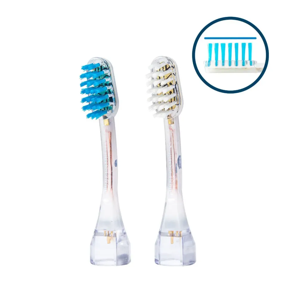 emmi-dent M2 Platinum ultralyd børstehoved 2 stk