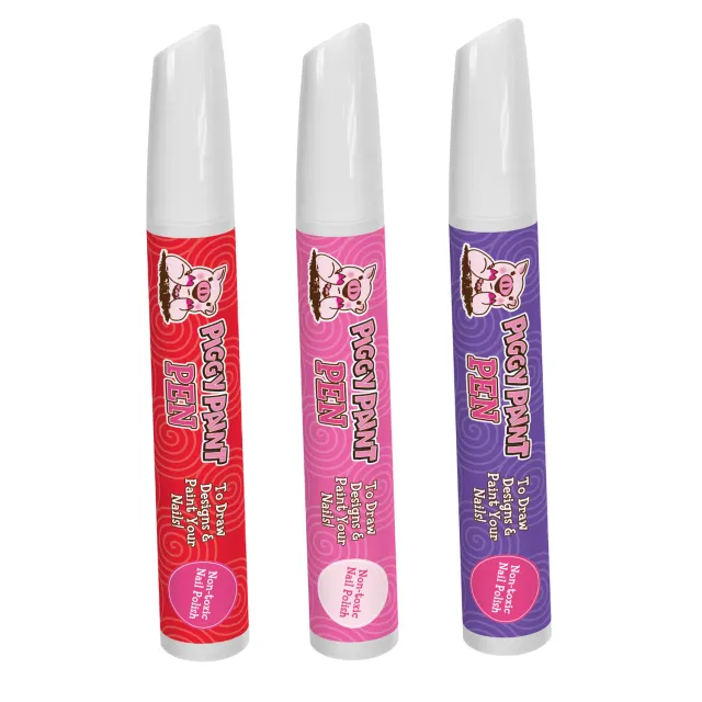 Piggy Paint Lovebug Hug Piggy Pen neglelakpen 3-pak rød pink lilla
