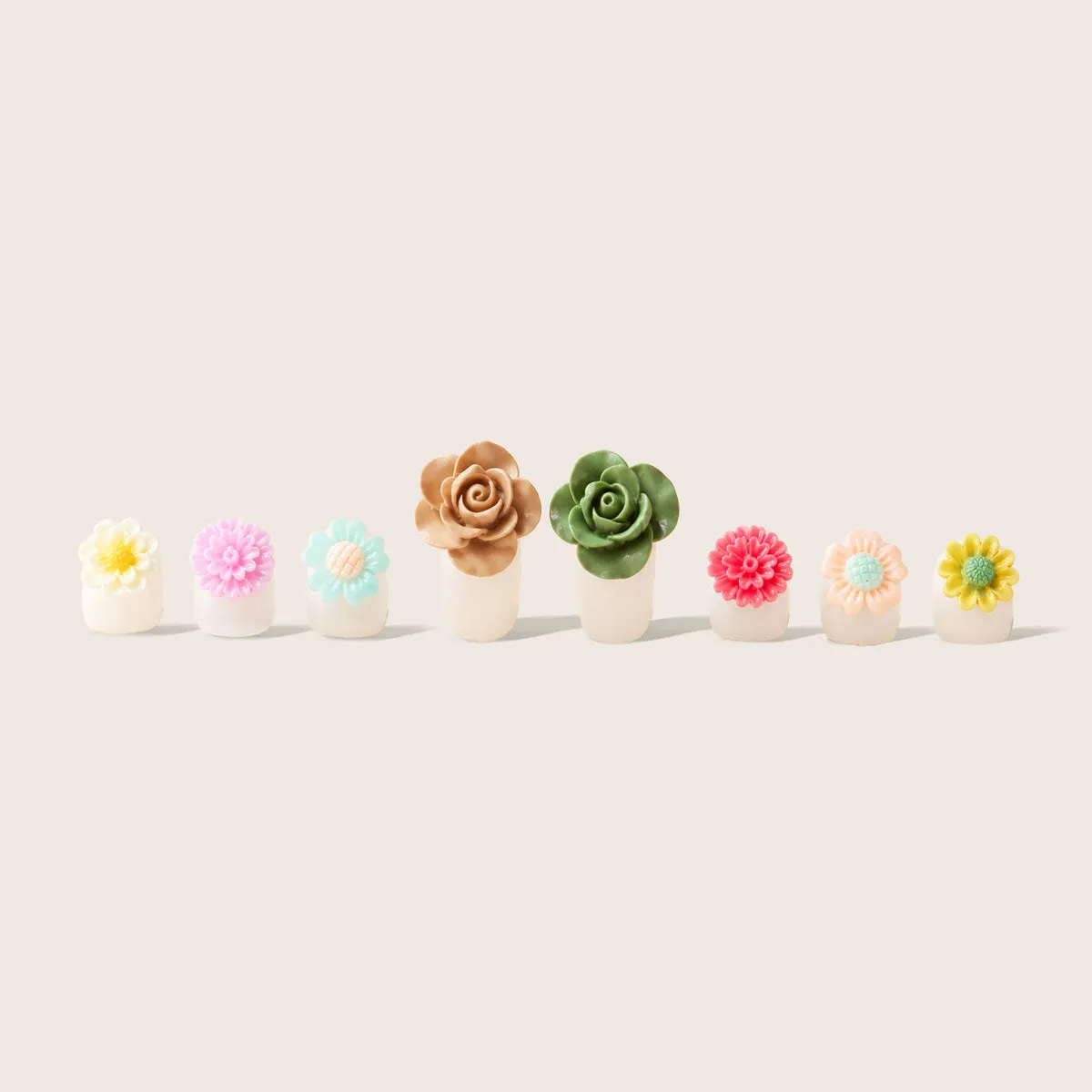 Emmi-Nail Flower tåskiller 8 stk silikone