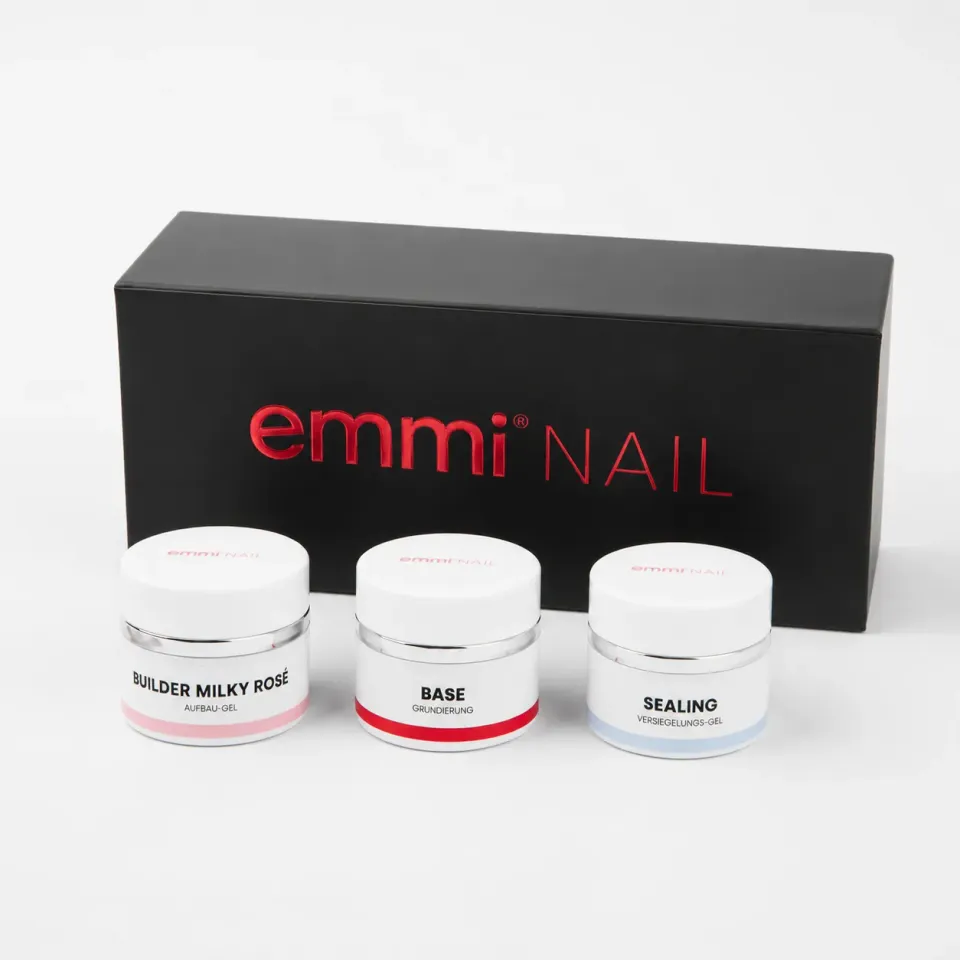Emmi-Nail Series gel prøvesæt med base builder sealing
