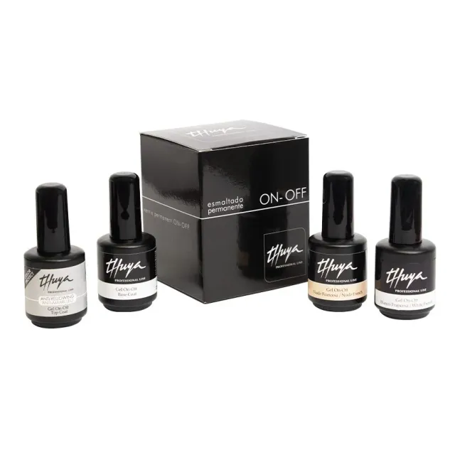 Evolution Gel On-Off French gellak sæt hvid pink