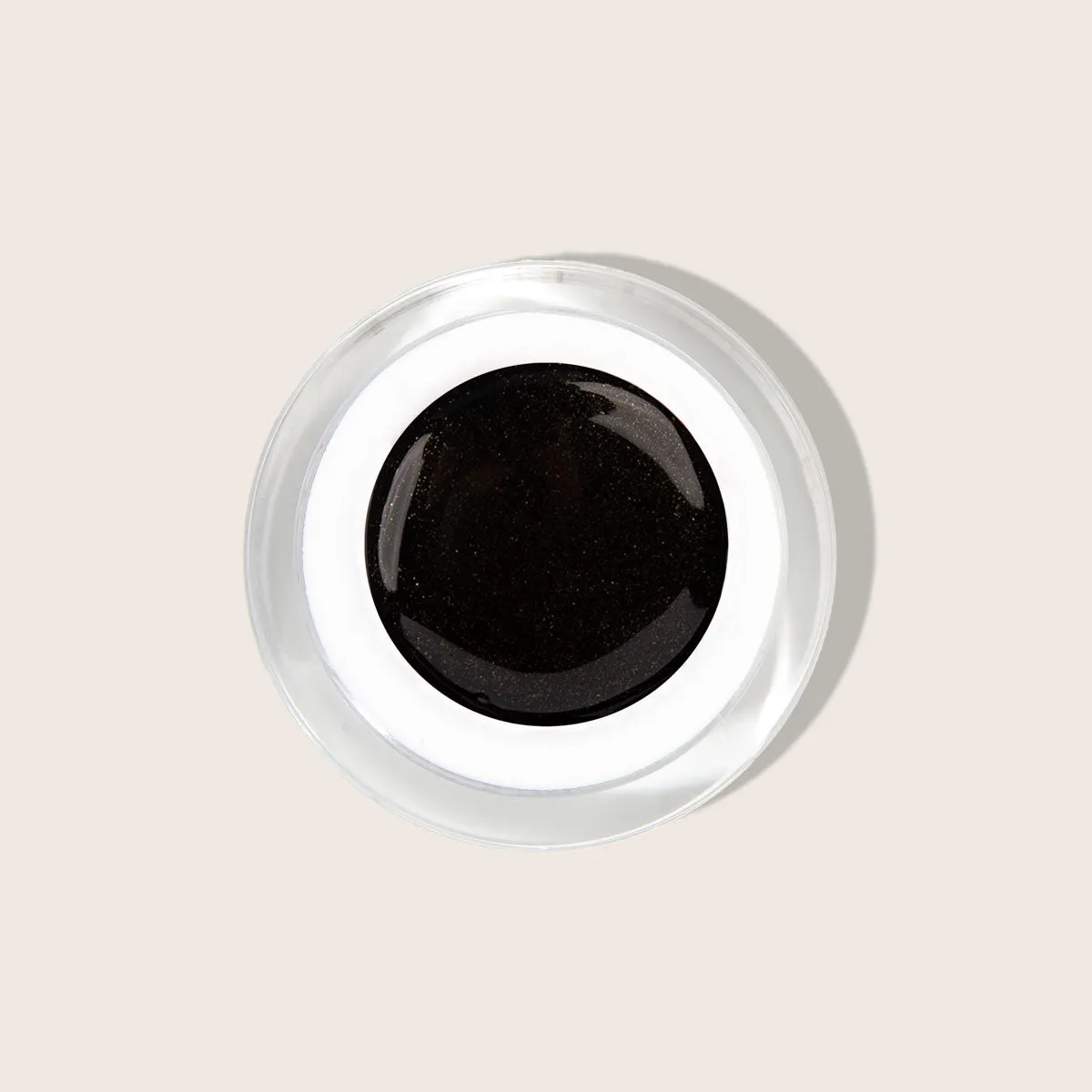 Emmi-Nail Onyx F602 farvegel 5 ml sort med sølvglimmer